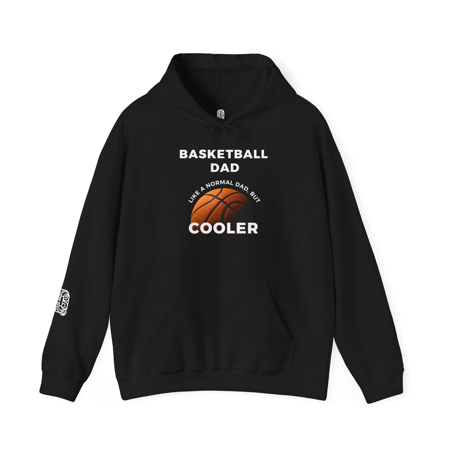 Basketball Dad Coolness Hoodie, Father's Day Gift, Sports Fan Sweatshirt, Gift for Basketball Lover, Dad Appreciation Apparel - Quirkside Creations