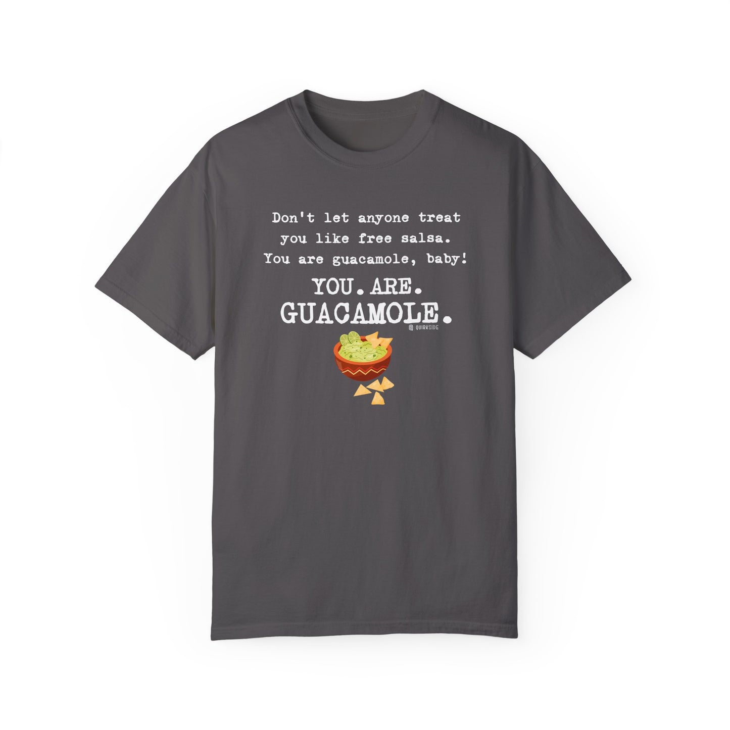 Premium Guacamole Unisex Garment-Dyed T-shirt, Funny Avocado Lover Tee, Gift for Foodie, Soft Graphic Tee, Unique Graphic Tee, Novelty Top - Quirkside Creations