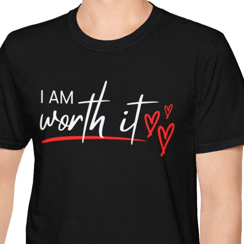 Inspirational Self-Worth Unisex T-Shirt, Self-Confidence Tee, Motivational Shirt, Empowering Graphic Top, Positive Quote Apparel - Quirkside Creations