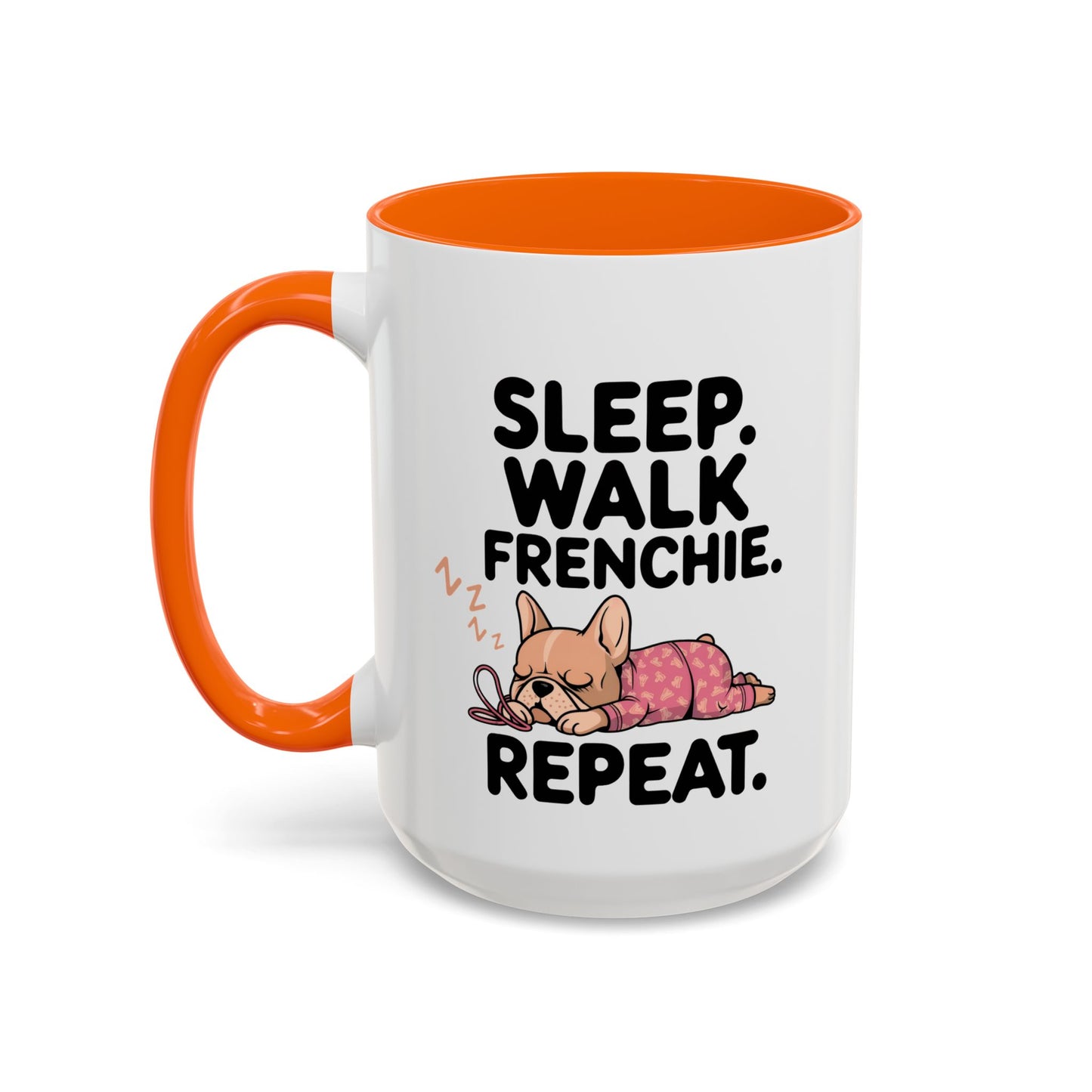 French Bulldog Coffee Mug with Cute Sleepy Design, Dog Lover Gift, Humorous Mug, Pet Owner Essentials, Frenchie Appreciation