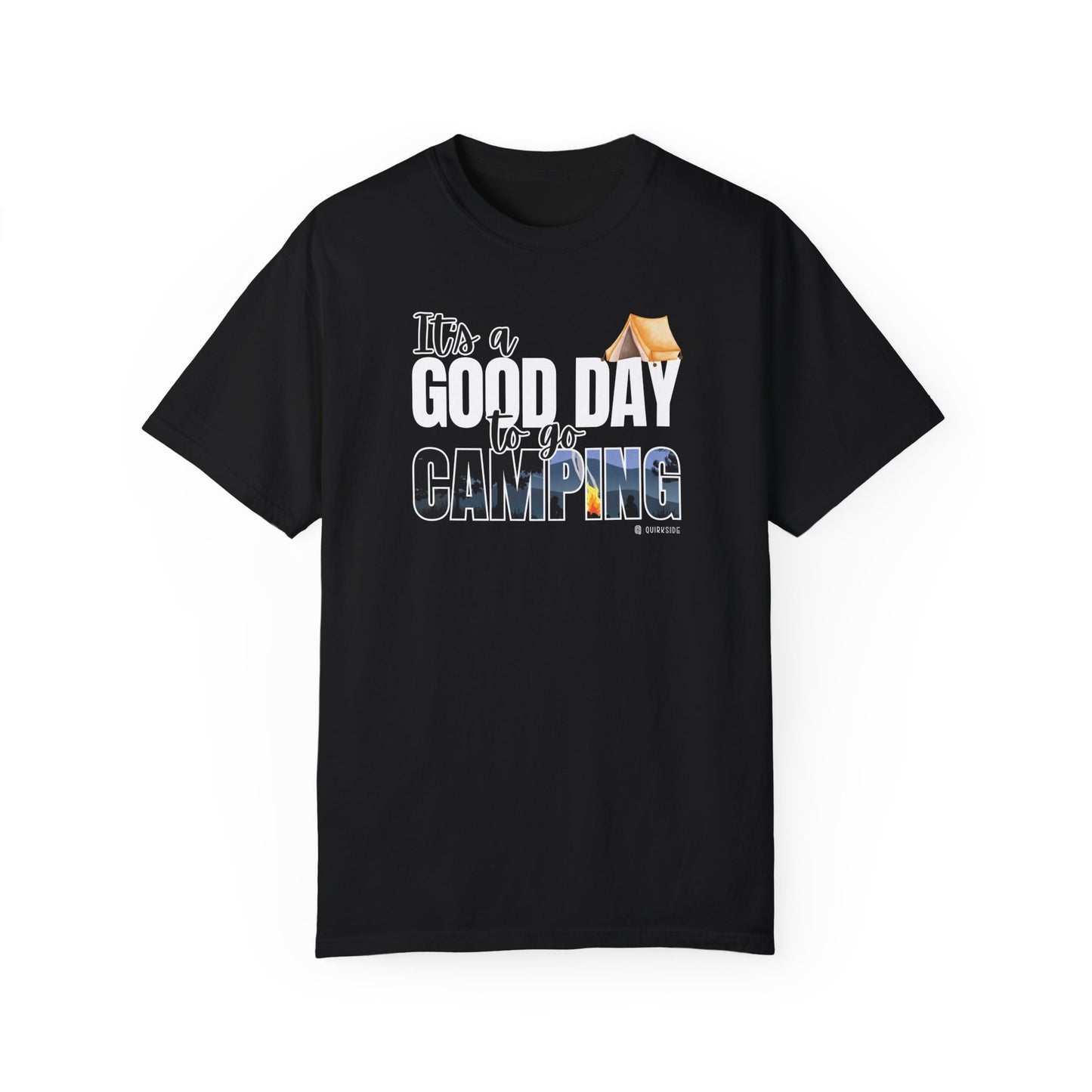 Premium Unisex Camping Enthusiast T-shirt - Great Day to Go Camping Design