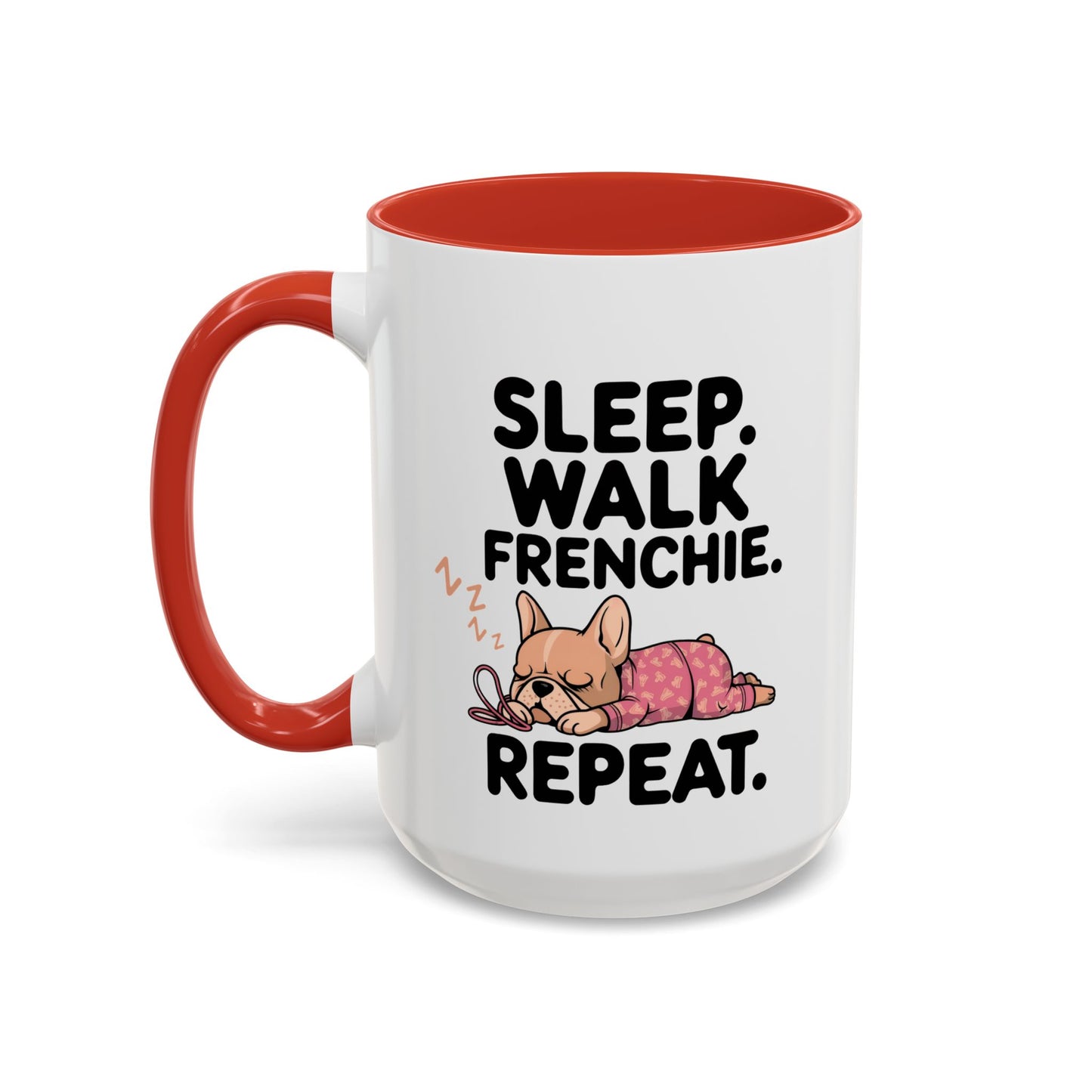 French Bulldog Coffee Mug with Cute Sleepy Design, Dog Lover Gift, Humorous Mug, Pet Owner Essentials, Frenchie Appreciation