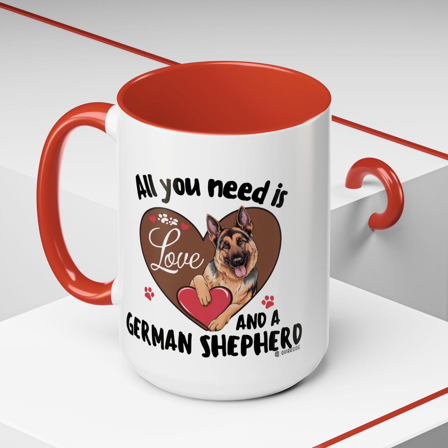 German Shepherd Love Mug | Dog Owner Gift | Coffee Cup | Animal Lover Gift | Pet Lover's Mug | Cute Pet Coffee Mug