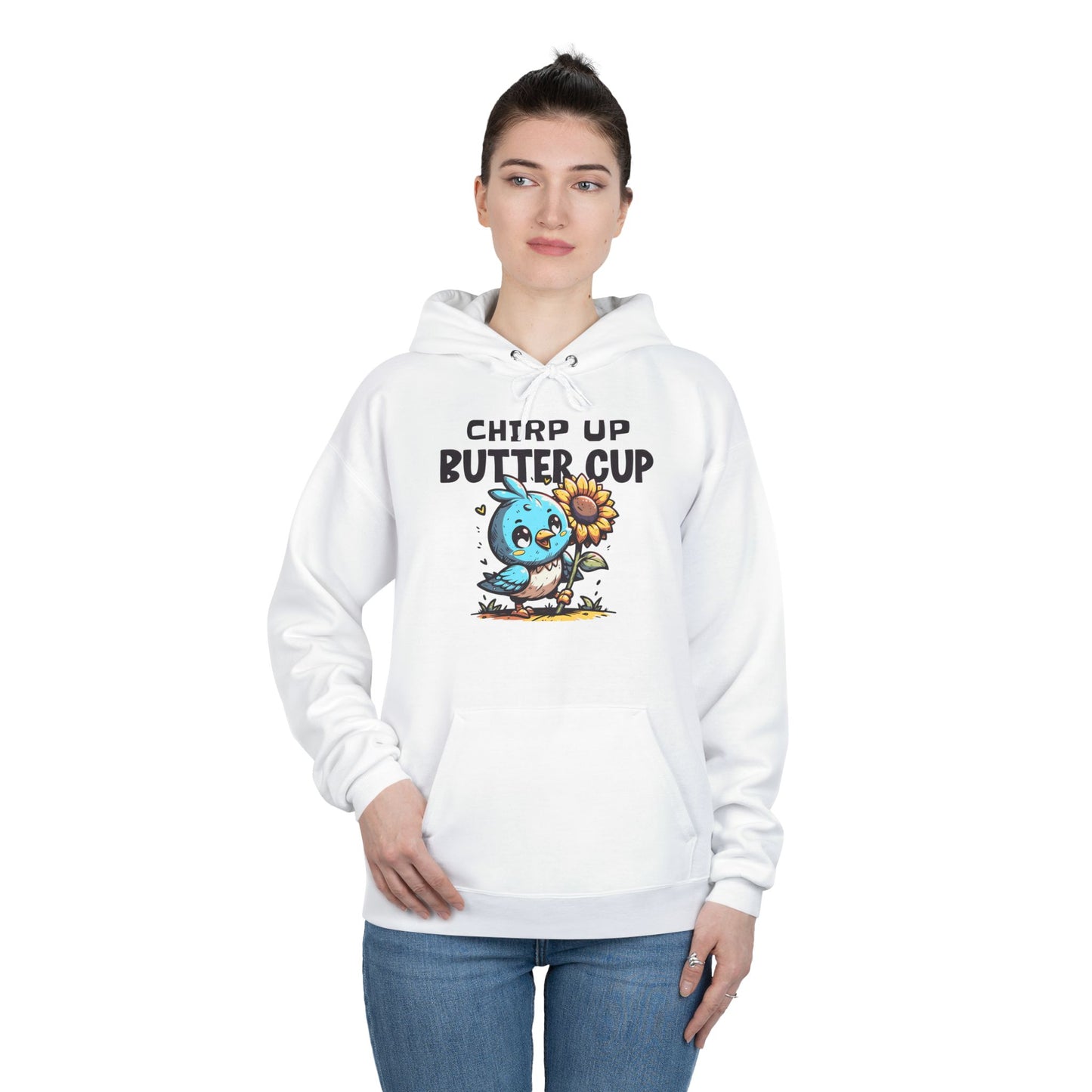 Positive Vibes Fun Pullover Hoodie Sweatshirt, Inspirational Encouragement Top, Cheerful Eco-Friendly Jumper, Colorful Optimistic Hoodie - Quirkside Creations