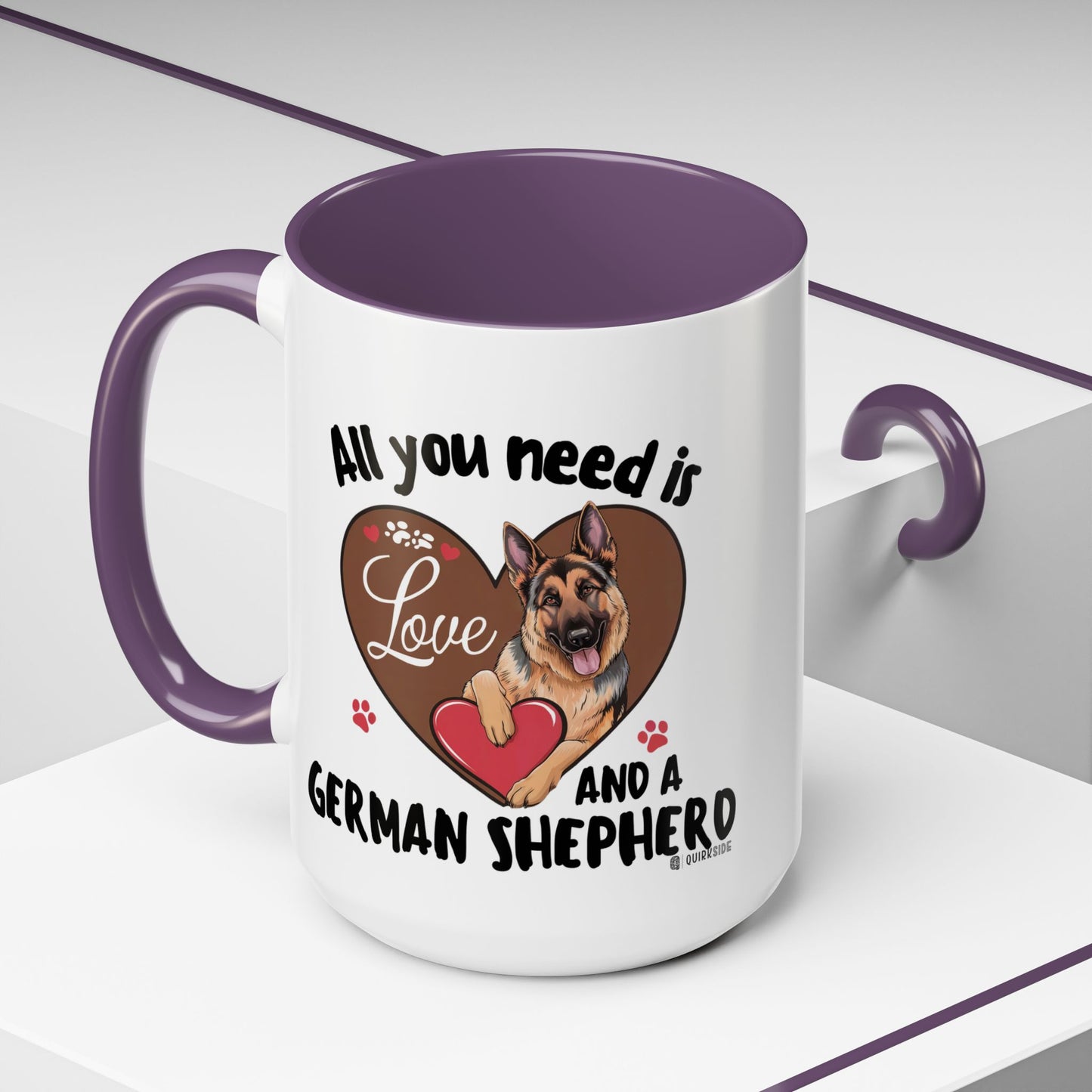 German Shepherd Love Mug | Dog Owner Gift | Coffee Cup | Animal Lover Gift | Pet Lover's Mug | Cute Pet Coffee Mug