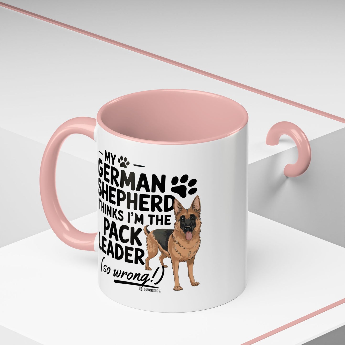 Funny German Shepherd Coffee Mug, Dog Lover Gift, Pet Owner Mug, Pack Leader Humor, 11oz, 15oz