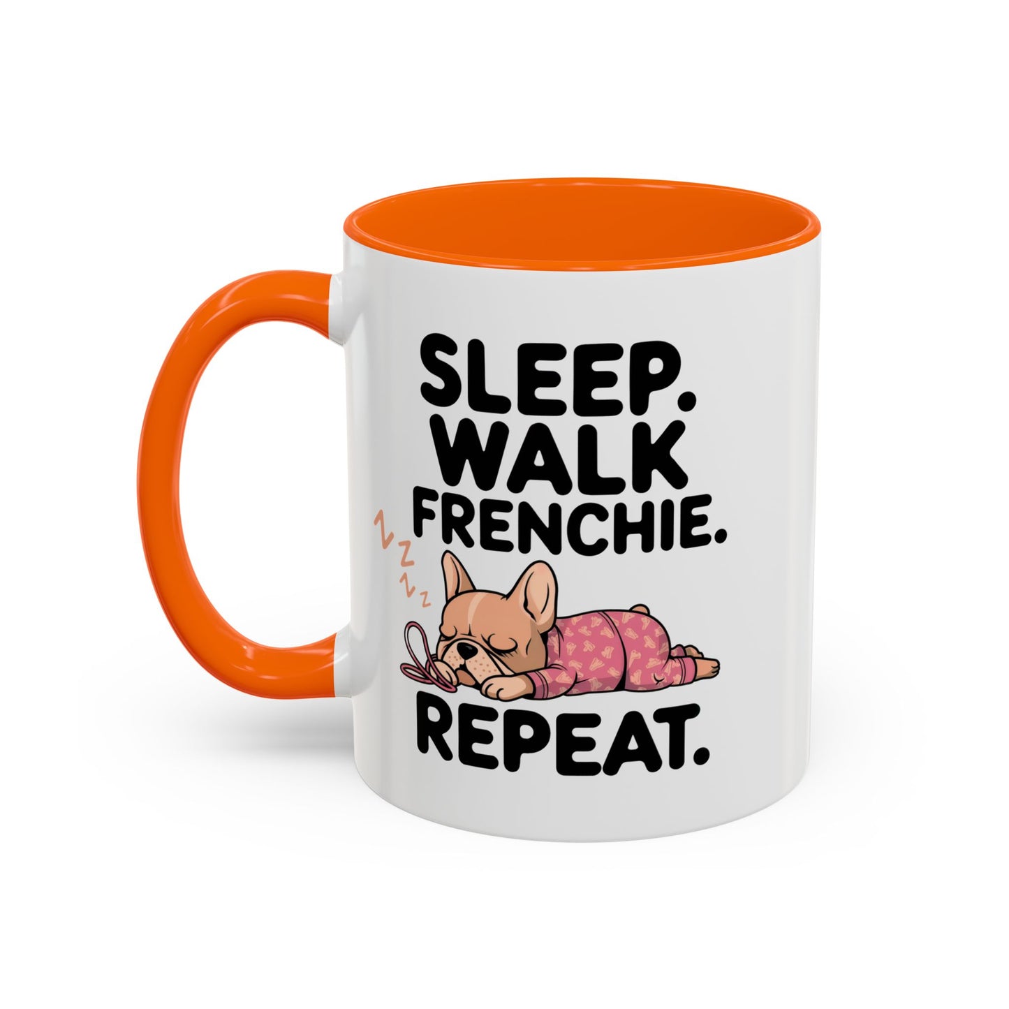French Bulldog Coffee Mug with Cute Sleepy Design, Dog Lover Gift, Humorous Mug, Pet Owner Essentials, Frenchie Appreciation