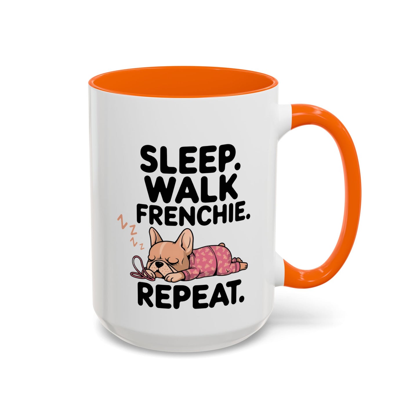 French Bulldog Coffee Mug with Cute Sleepy Design, Dog Lover Gift, Humorous Mug, Pet Owner Essentials, Frenchie Appreciation