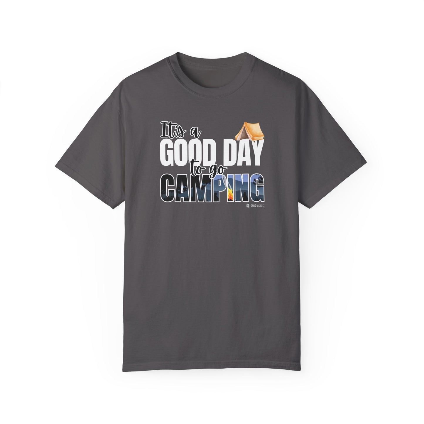 Premium Unisex Camping Enthusiast T-shirt - Great Day to Go Camping Design