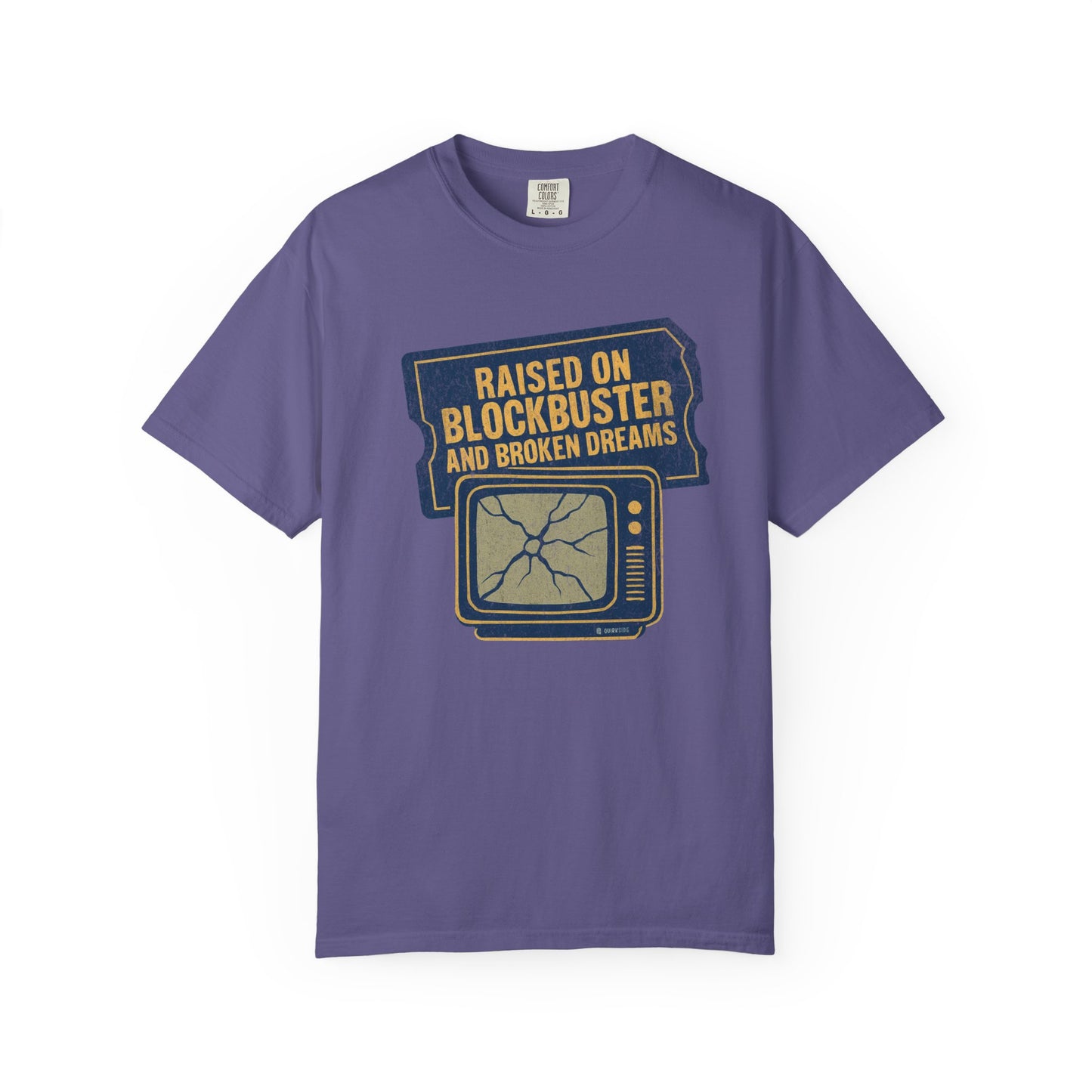 Raised on Blockbuster T-Shirt, Funny Unisex Tee, Gift for Millennials, Casual Wear, Humor Shirt, Relaxed Fit T-Shirt