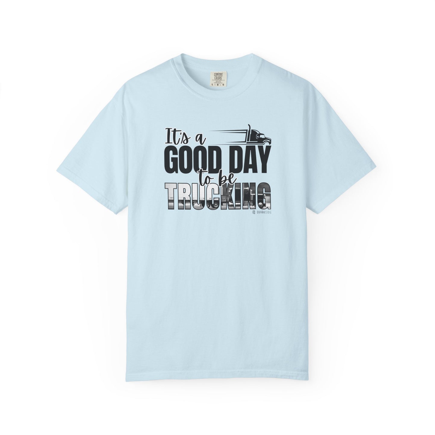 Trucking T-shirt, Truckers Tee, Highway Driver Shirt, On The Road Top, Unisex Tee, Comfortable Garment-Dyed Shirt