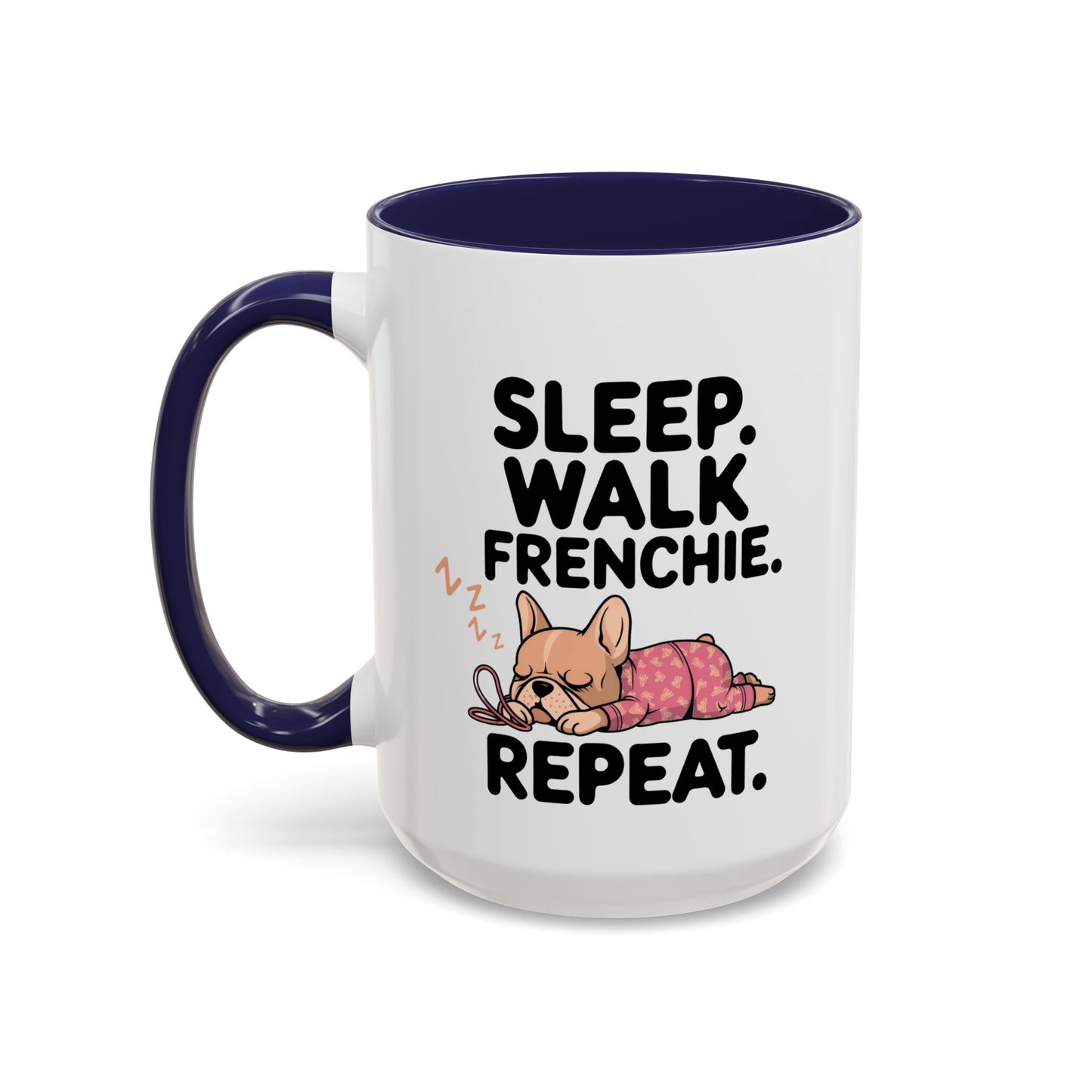 French Bulldog Coffee Mug with Cute Sleepy Design, Dog Lover Gift, Humorous Mug, Pet Owner Essentials, Frenchie Appreciation