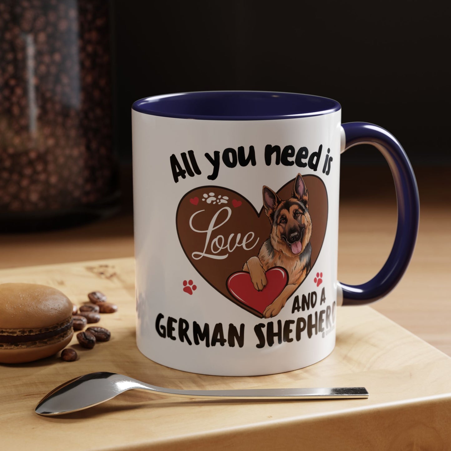 German Shepherd Love Mug | Dog Owner Gift | Coffee Cup | Animal Lover Gift | Pet Lover's Mug | Cute Pet Coffee Mug