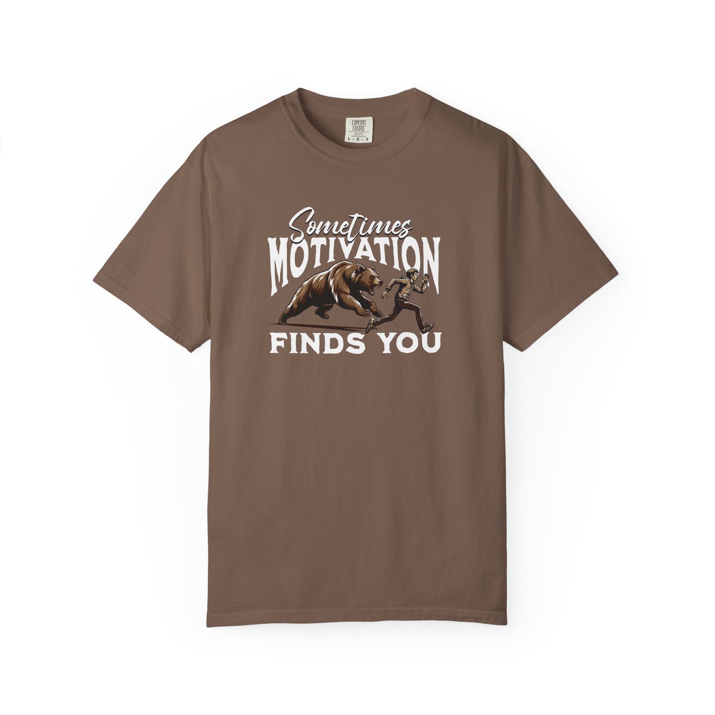 Funny Running Motivation Unisex T-shirt, Bear Chasing Humor Tee, Workout Inspiration Shirt, Fitness Apparel, Running Gift