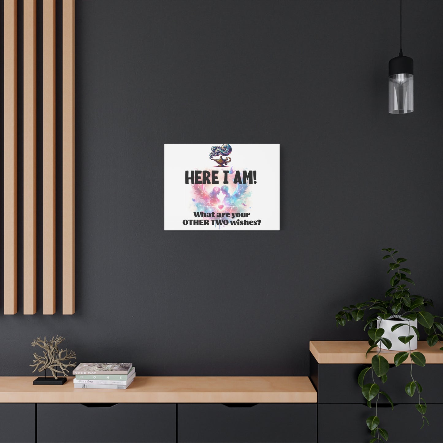 Canvas Wall Art - Romantic Wishes Print, Personalized Gift, Home Decor, Inspirational Art, Wedding Gift