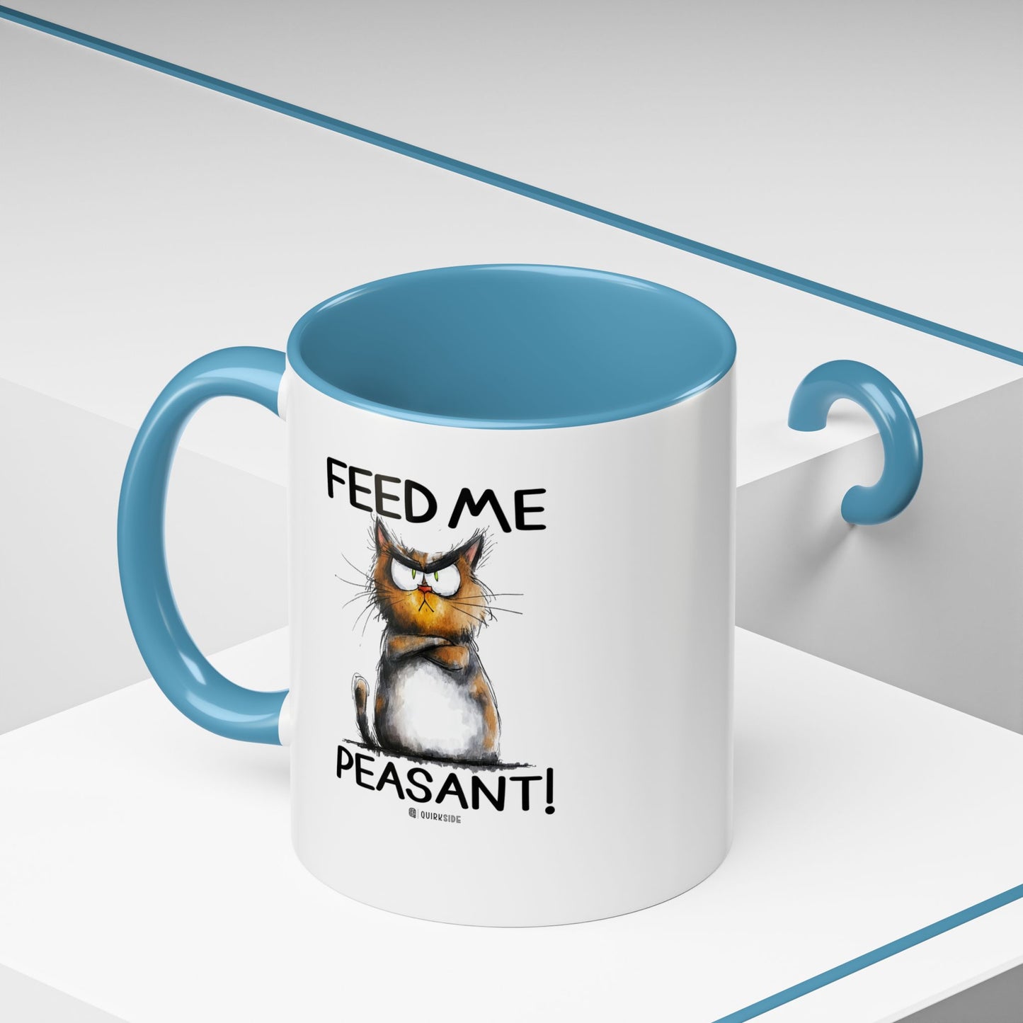 Sassy Cat Accent Coffee Mug | Funny Gift for Cat Lovers | Cute Home Coffee Mug | Unique Cat Mom Present | 11oz & 15oz Available