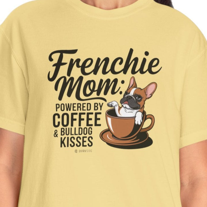 French Bulldog Lover Unisex Garment-Dyed T-shirt, Dog Parent Tee, Cute Bulldog Shirt, Pet Lover Top, Animal Graphic Tee
