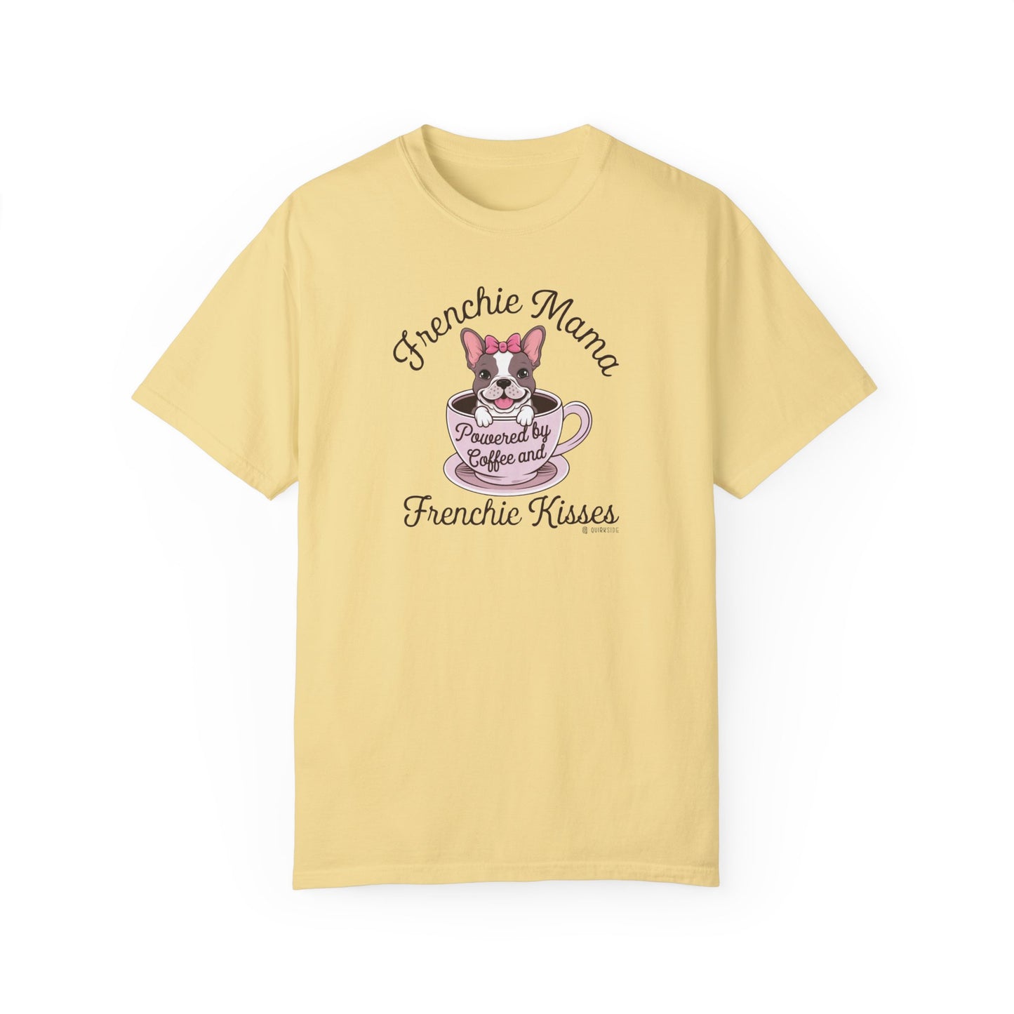French Bulldog Lover Unisex Garment-Dyed T-shirt, Dog Parent Tee, Cute Bulldog Shirt, Pet Lover Top, Animal Graphic Tee