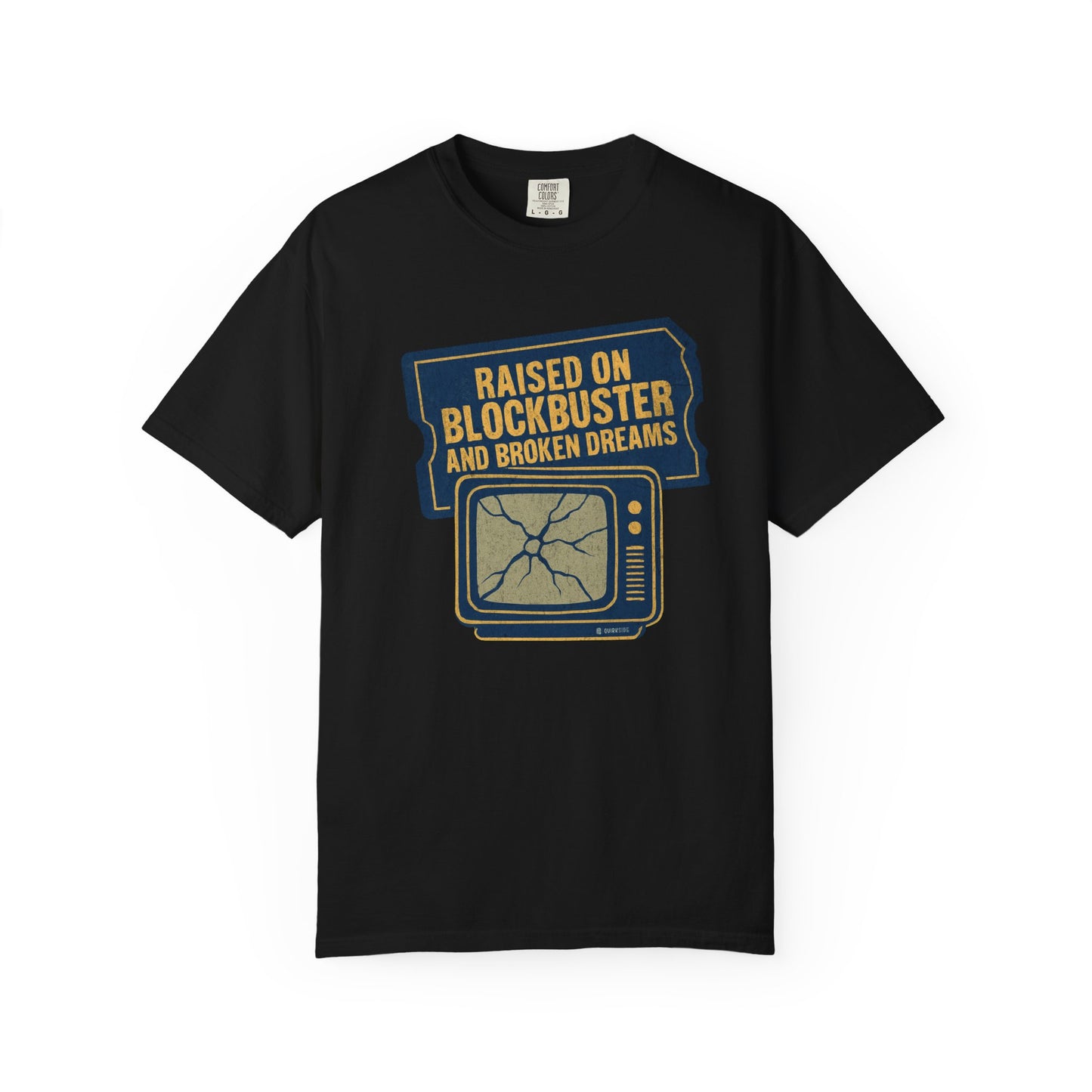 Raised on Blockbuster T-Shirt, Funny Unisex Tee, Gift for Millennials, Casual Wear, Humor Shirt, Relaxed Fit T-Shirt