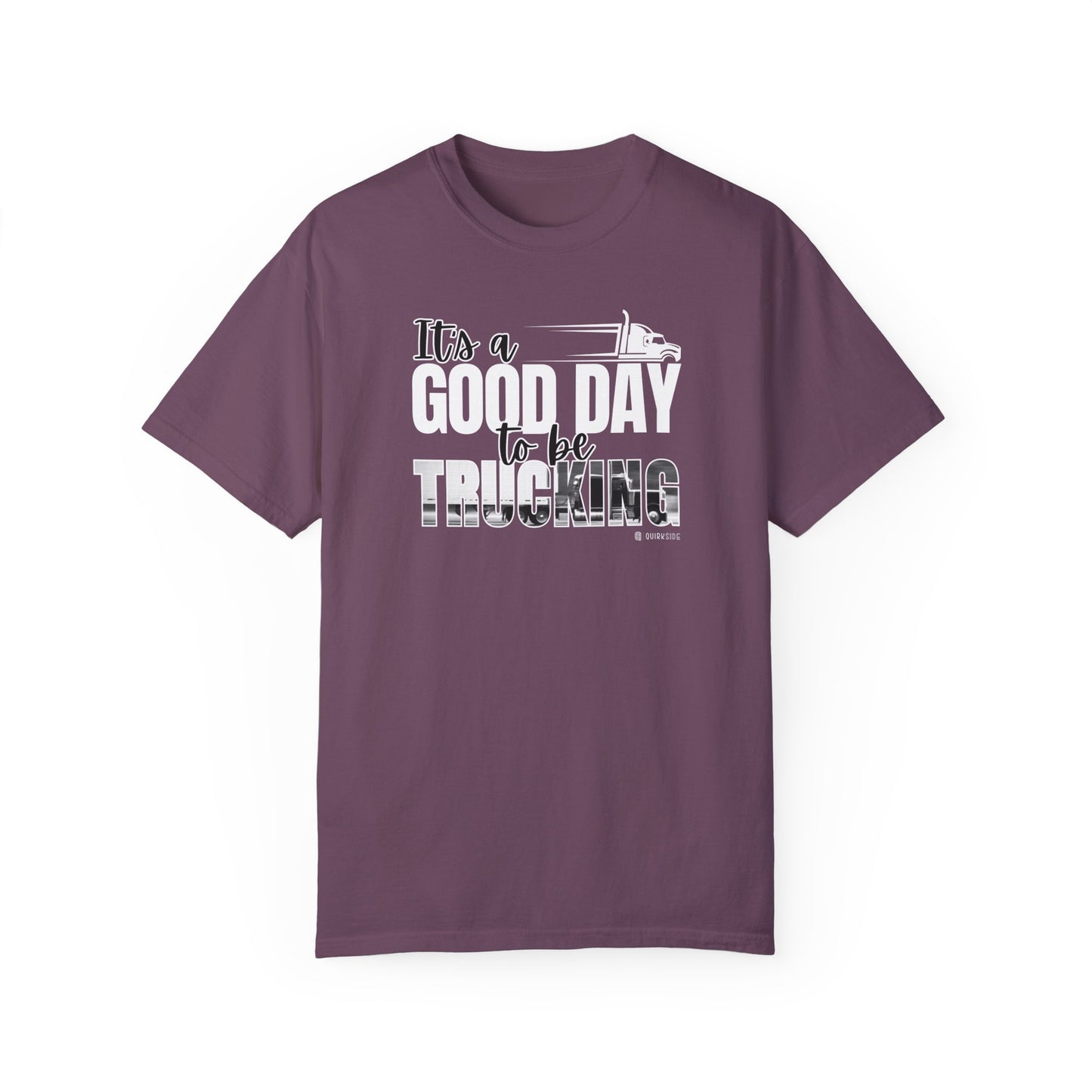 Trucking T-shirt, Truckers Tee, Highway Driver Shirt, On The Road Top, Unisex Tee, Comfortable Garment-Dyed Shirt