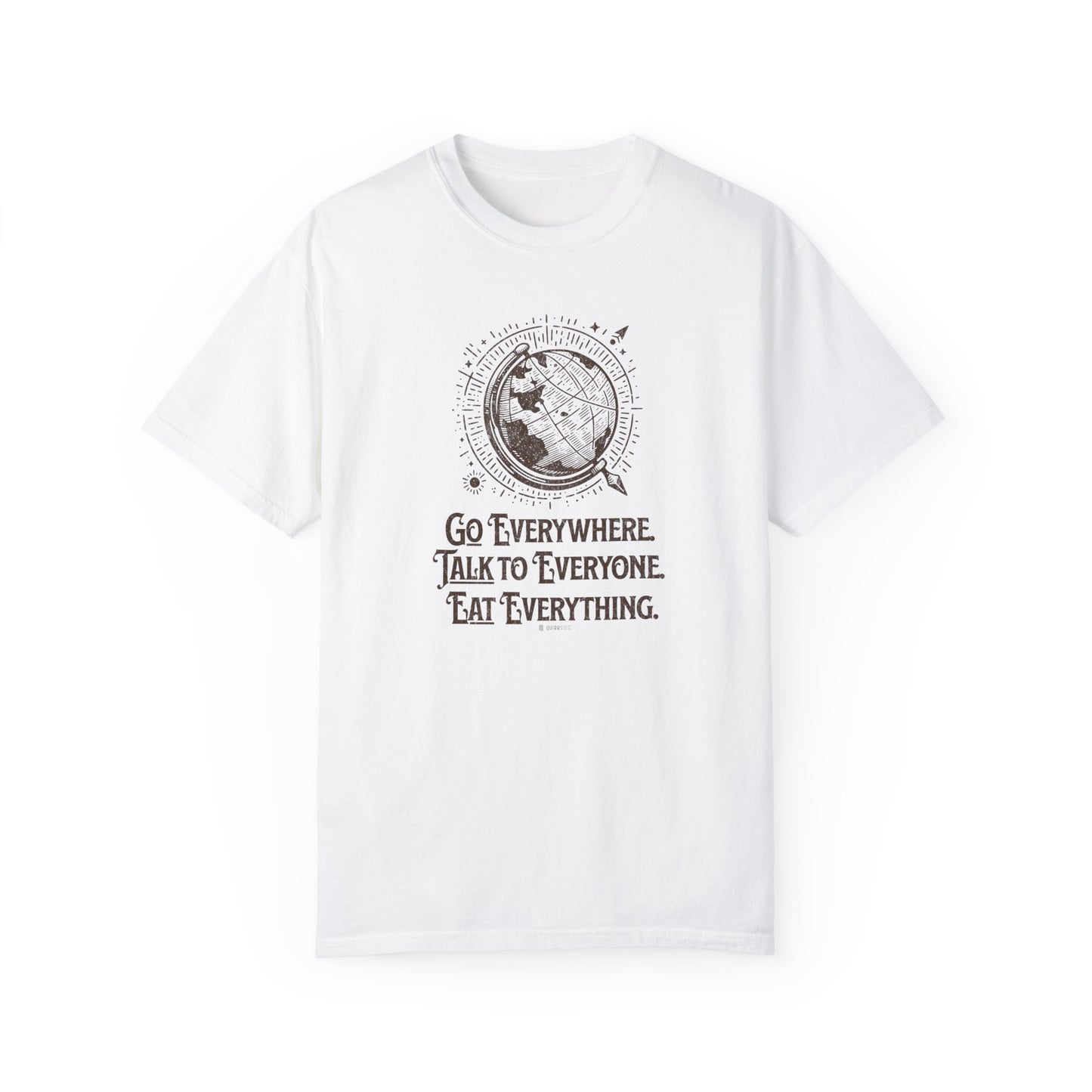 Traveler's Unisex Garment-Dyed T-shirt, Wanderlust Tee, Adventure Shirt, Travel Lover Top, Vacation Apparel