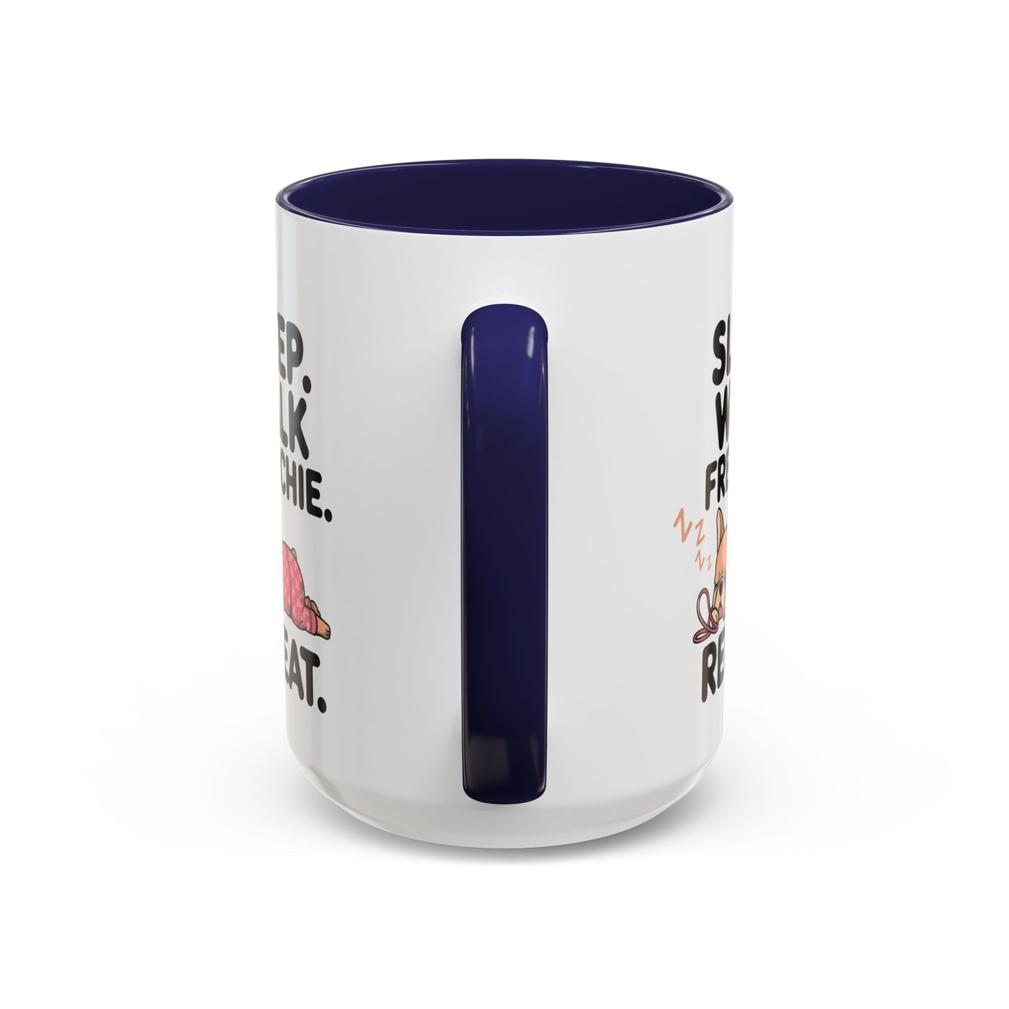 French Bulldog Coffee Mug with Cute Sleepy Design, Dog Lover Gift, Humorous Mug, Pet Owner Essentials, Frenchie Appreciation