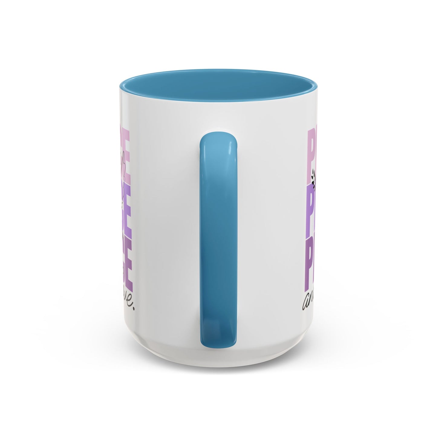 Peace and Love Accent Mug