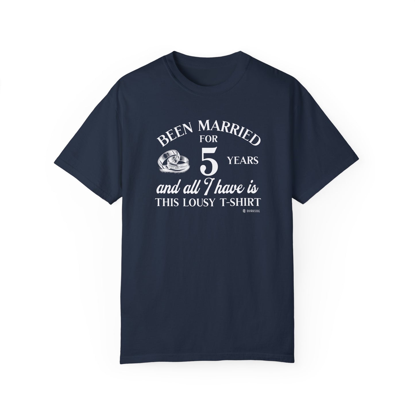 Hilarious Marriage Celebration T-shirt, Customizable Unisex Tee for Anniversary, Funny Gift, Humor Shirt, Wicked Sense of Humor Top - Quirkside Creations