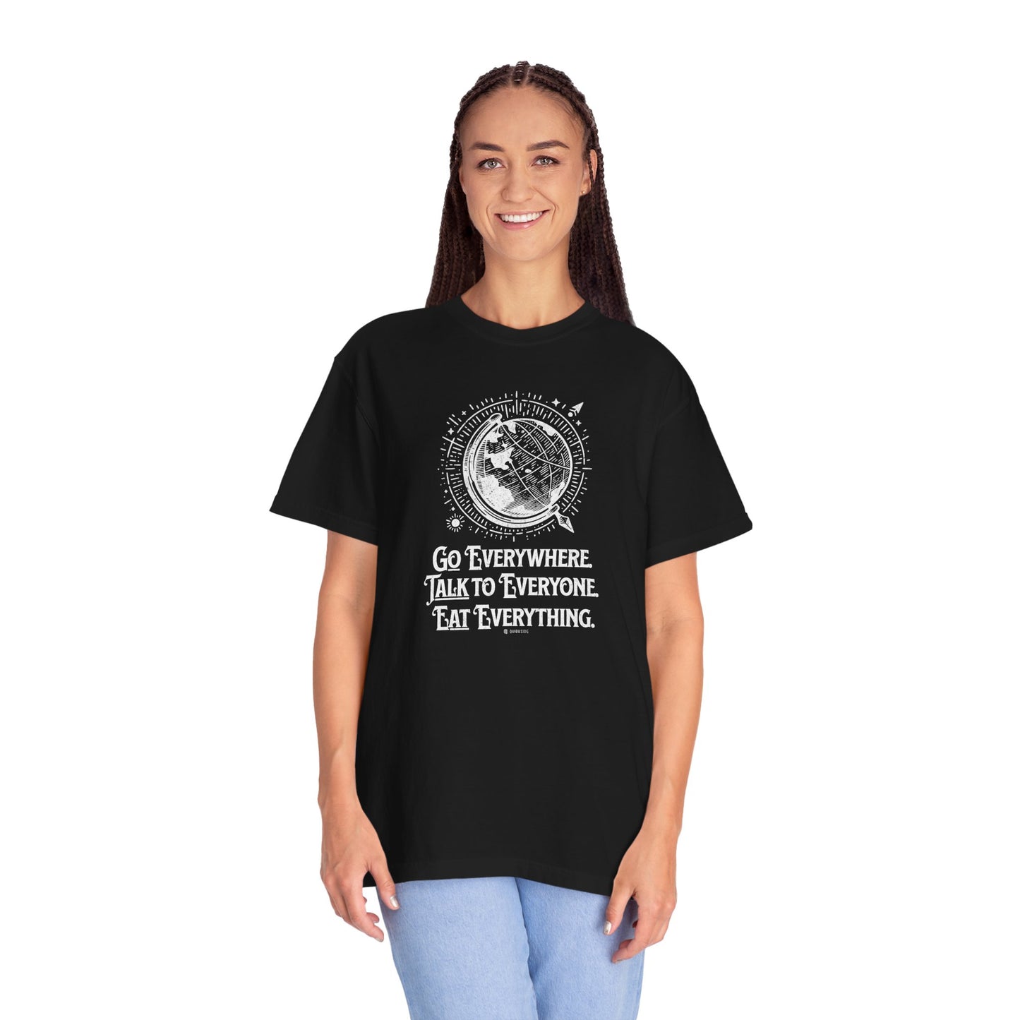 Traveler's Unisex Garment-Dyed T-shirt, Wanderlust Tee, Adventure Shirt, Travel Lover Top, Vacation Apparel