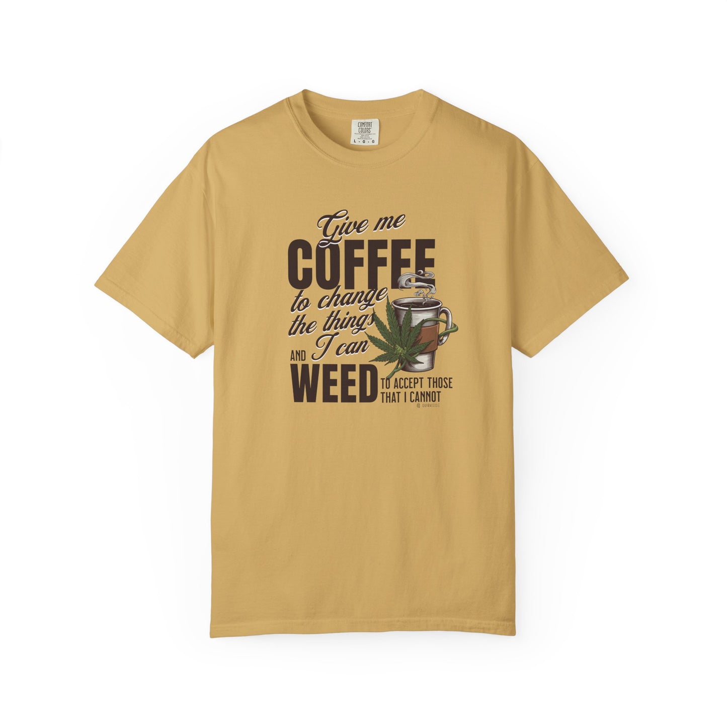 Coffee and Weed Funny Unisex T-shirt, Hilarious Tee for Coffee and Cannabis Lovers, Relaxed Fit Shirt for Daily Wear, Gift for Friends,