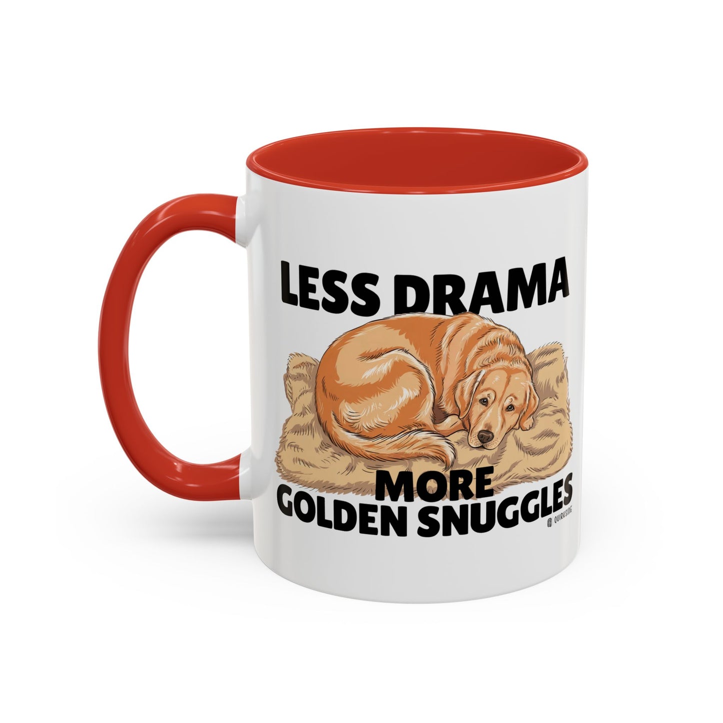 Golden Snuggles Coffee Mug - Less Drama More Snuggles, Dog Lover Gift, Perfect for Home, Funny Dog Mug, Pet Owner Treat