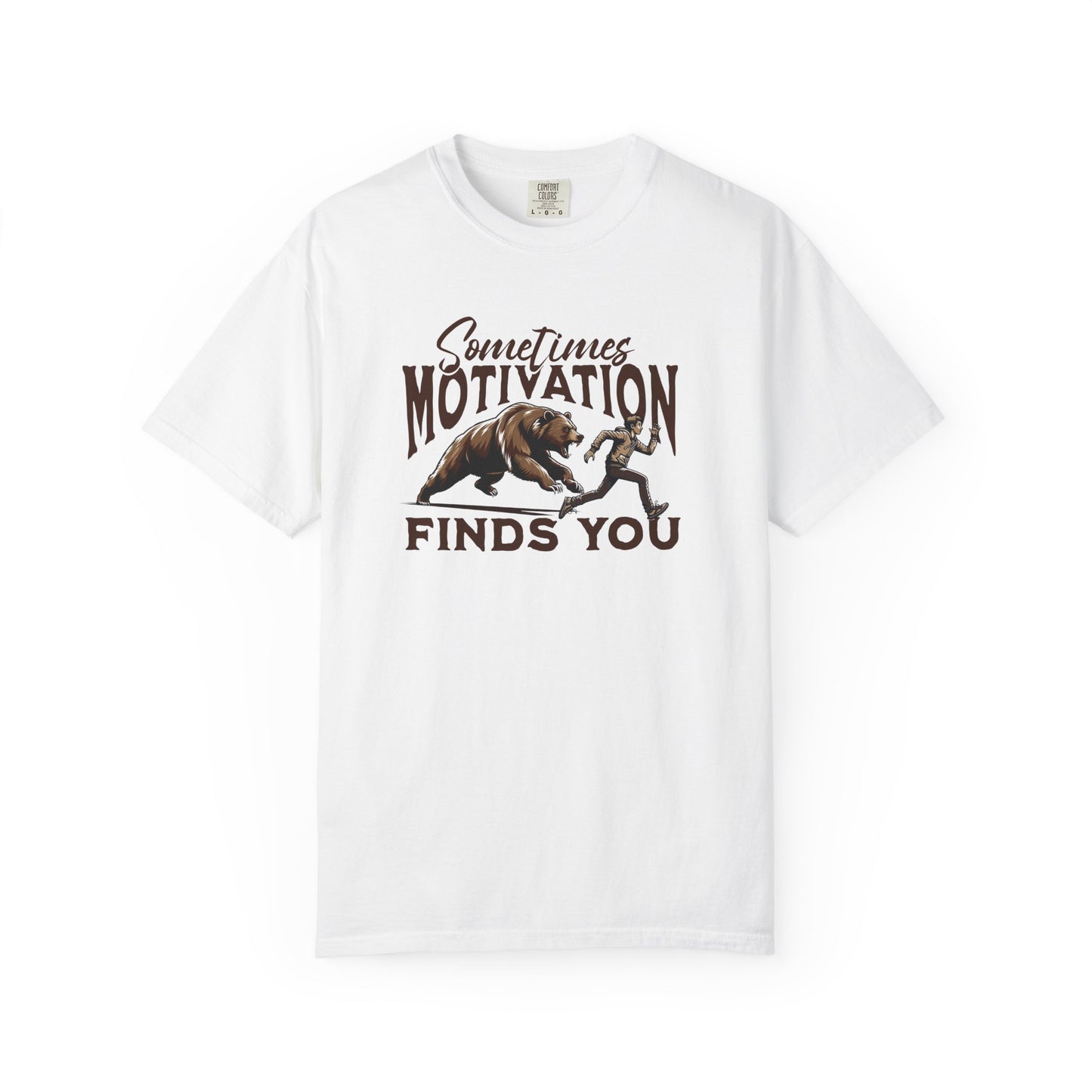 Funny Running Motivation Unisex T-shirt, Bear Chasing Humor Tee, Workout Inspiration Shirt, Fitness Apparel, Running Gift