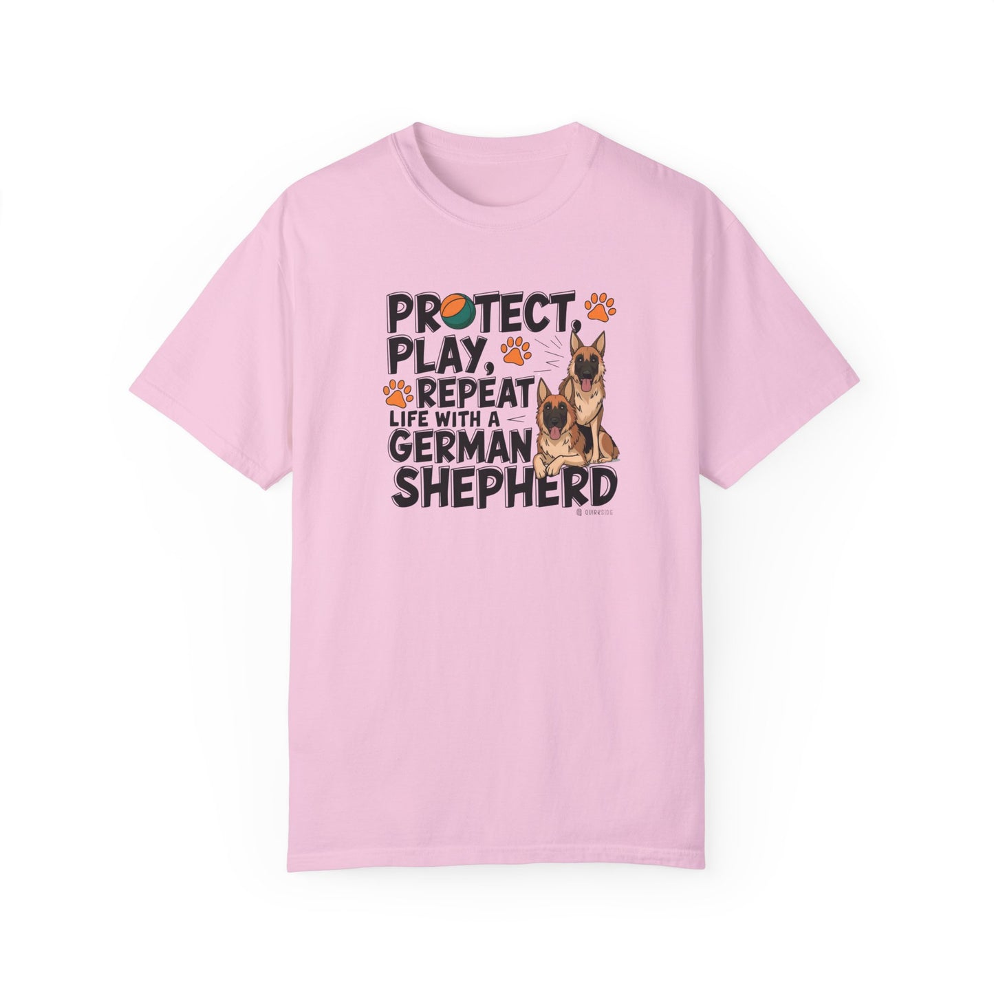 German Shepherd Dog Lover Unisex Garment-Dyed T-shirt, Parent Gift, Funny Dog Tee, Dog Mom Shirt, Gift for Dog Lovers