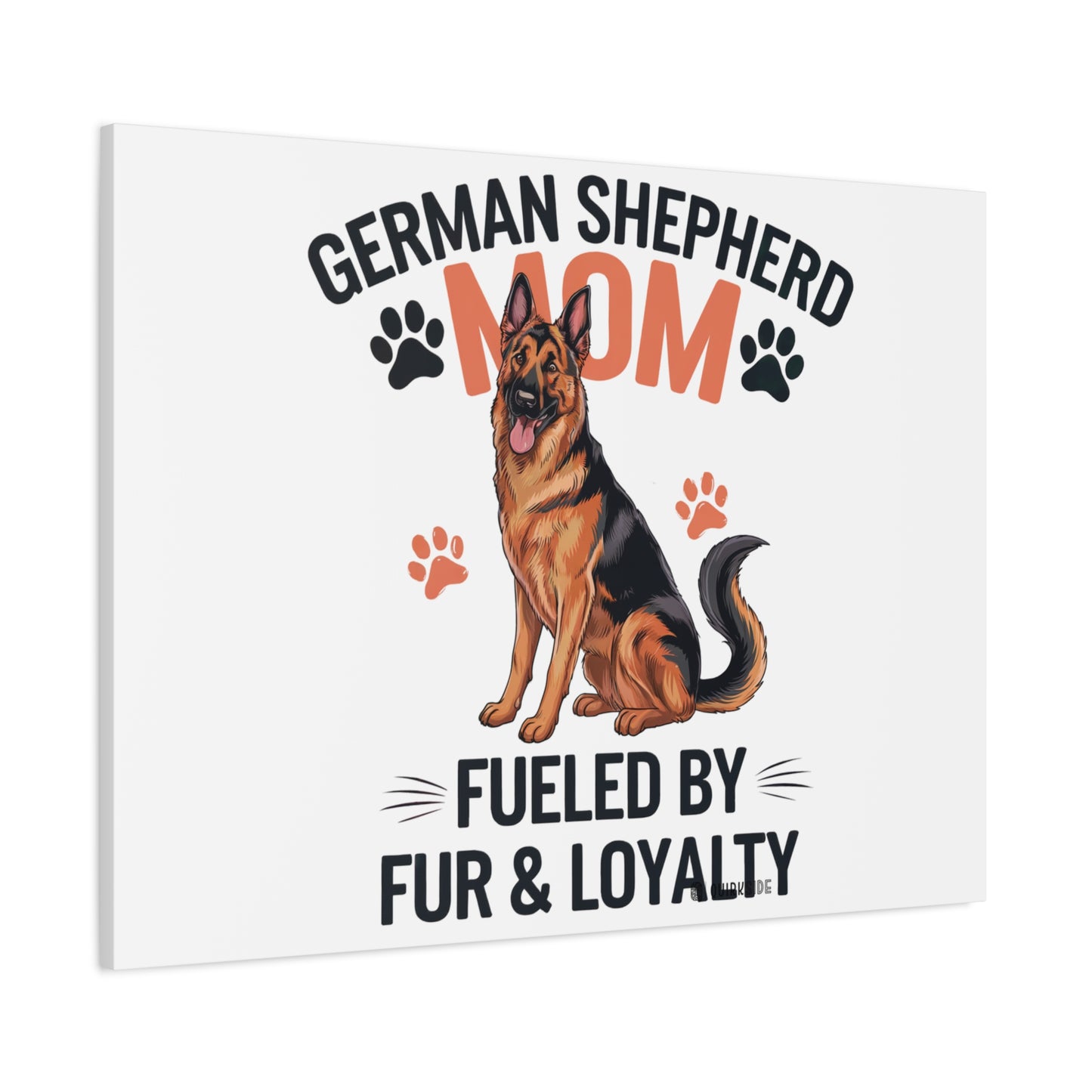 German Shepherd Mom Canvas Wall Art, Dog Lover Decor, Pet Owner Gift, Home Sweet Home Art, Animal Lover Wall Decor