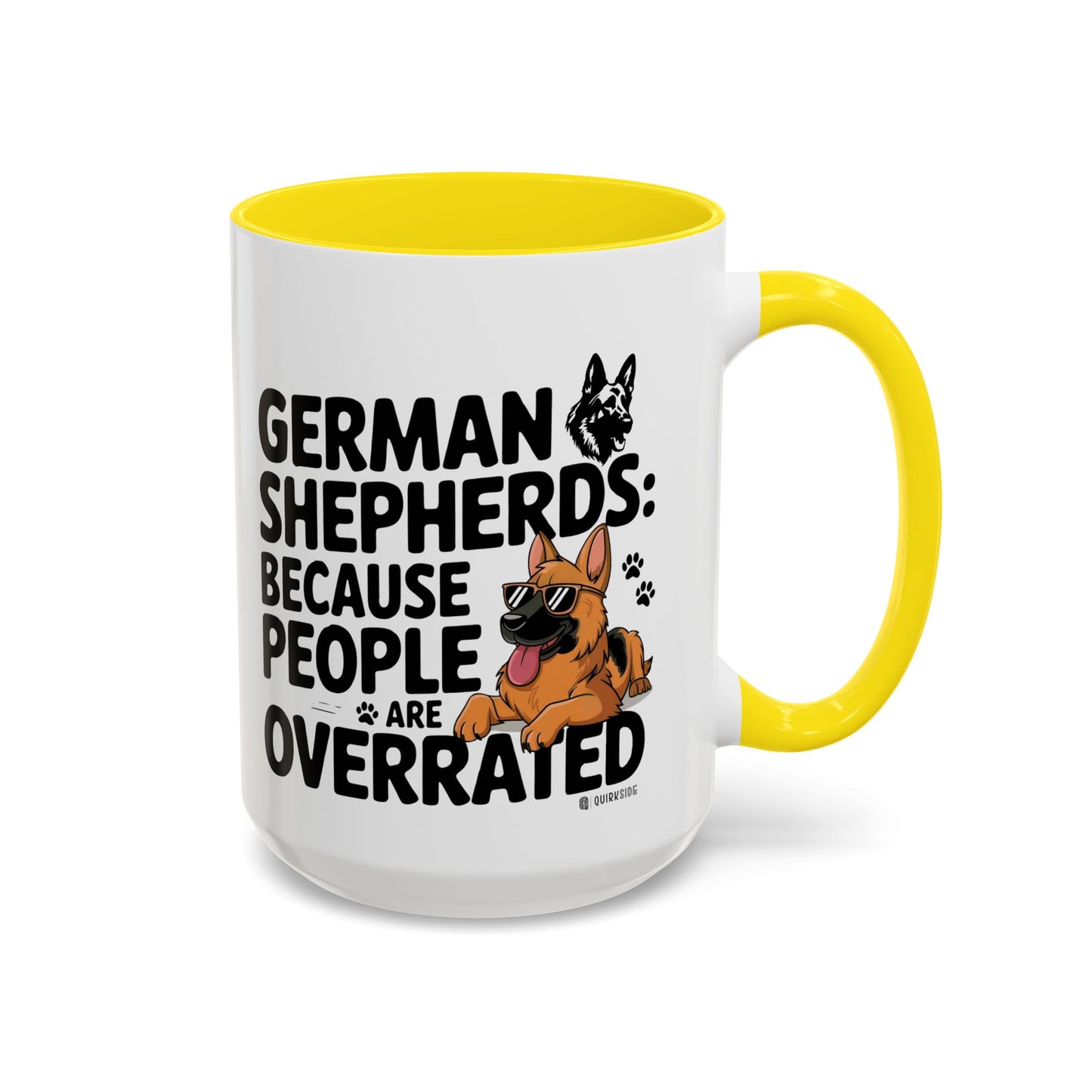 German Shepherds Coffee Mug - Funny Dog Lover Gift, Pet Parent Humor, Animal Lover Decor, Unique Holiday Present, Dog Breed Lovers