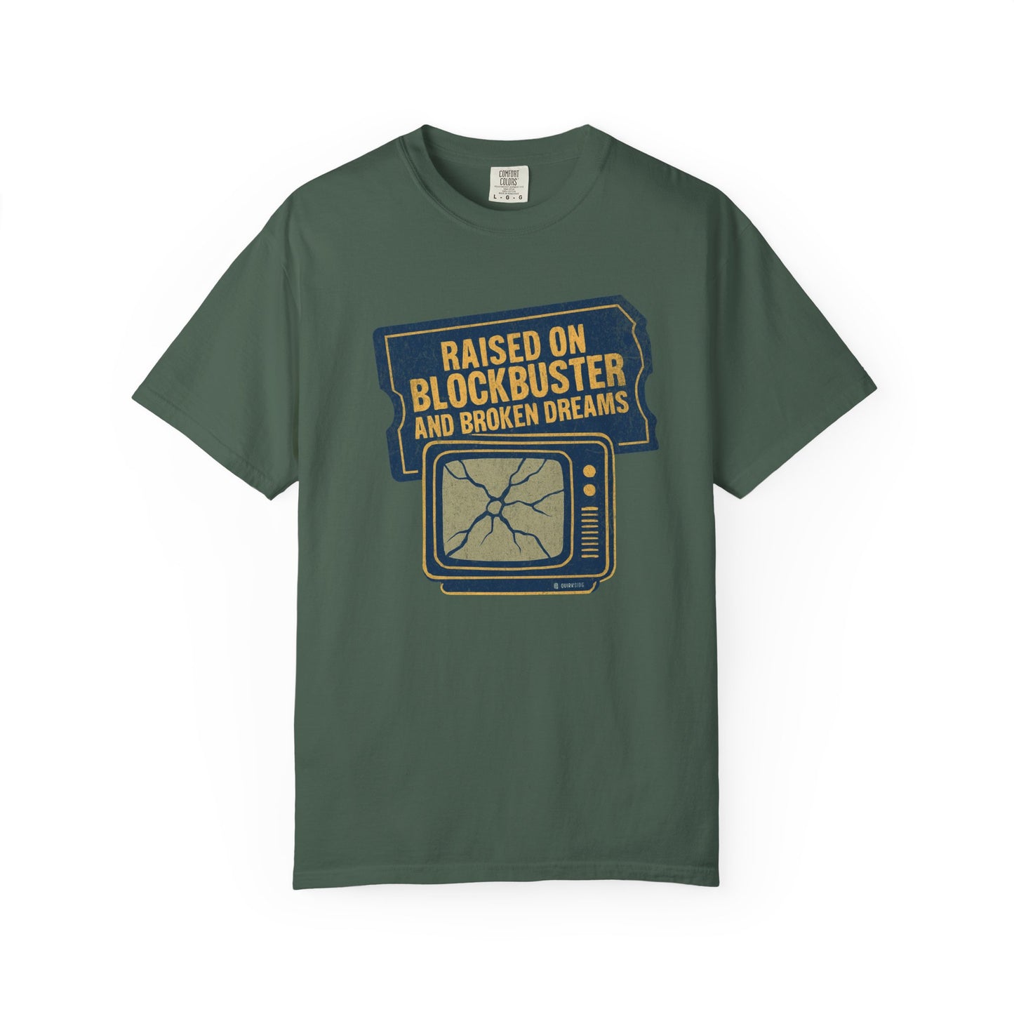 Raised on Blockbuster T-Shirt, Funny Unisex Tee, Gift for Millennials, Casual Wear, Humor Shirt, Relaxed Fit T-Shirt