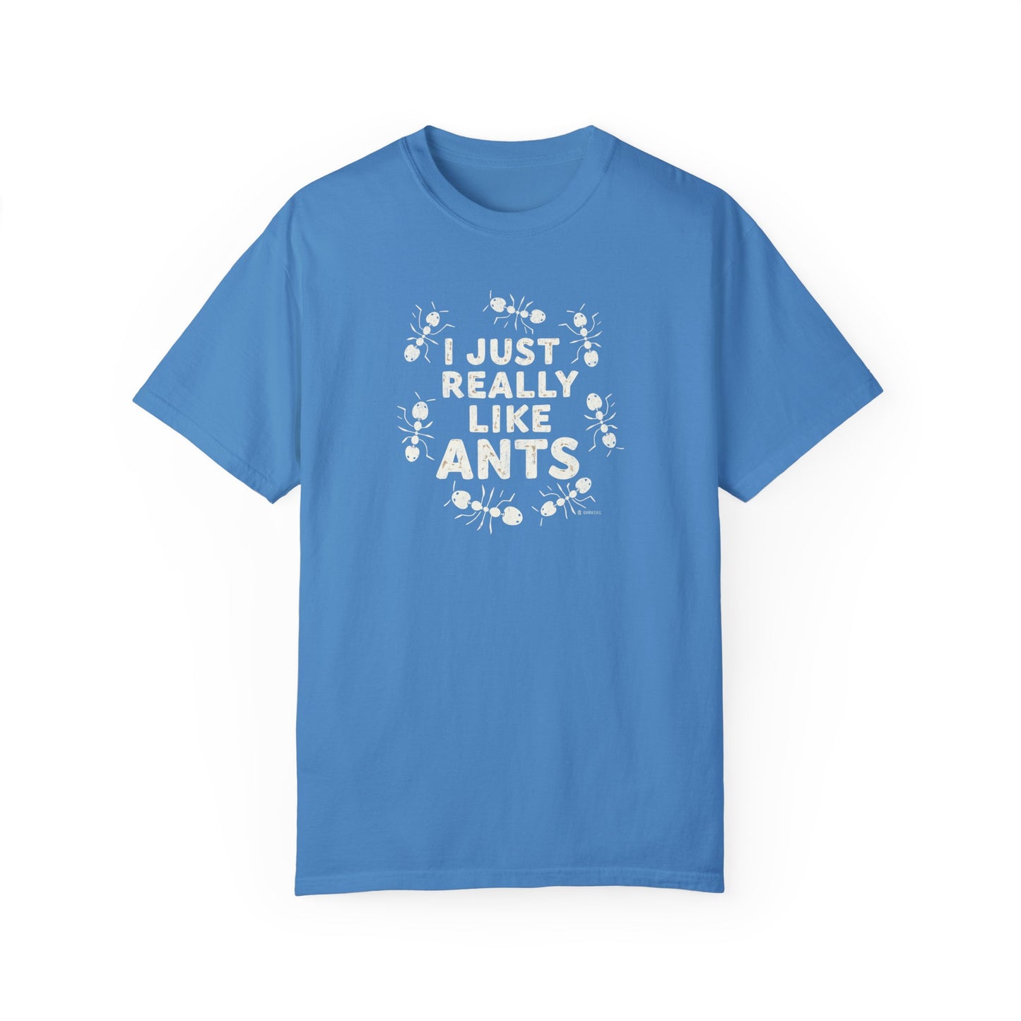 Funny Ant Lover Unisex Garment-Dyed T-shirt, Ant Enthusiast Gift, Insect Humor Tee, Ant Colony Shirt, Bug Lover Top