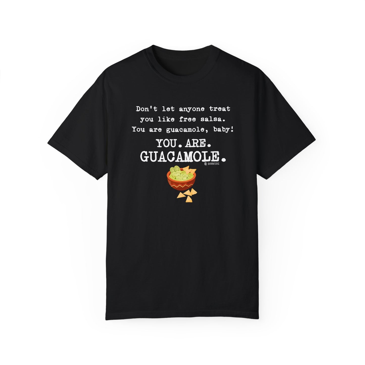 Premium Guacamole Unisex Garment-Dyed T-shirt, Funny Avocado Lover Tee, Gift for Foodie, Soft Graphic Tee, Unique Graphic Tee, Novelty Top - Quirkside Creations