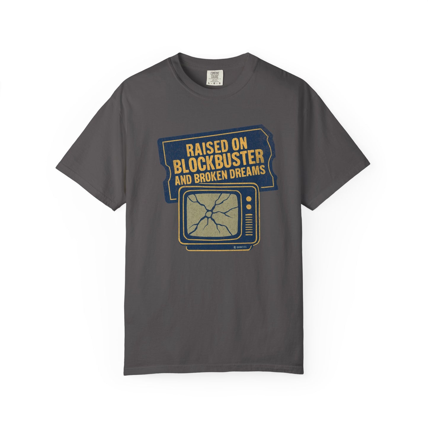 Raised on Blockbuster T-Shirt, Funny Unisex Tee, Gift for Millennials, Casual Wear, Humor Shirt, Relaxed Fit T-Shirt