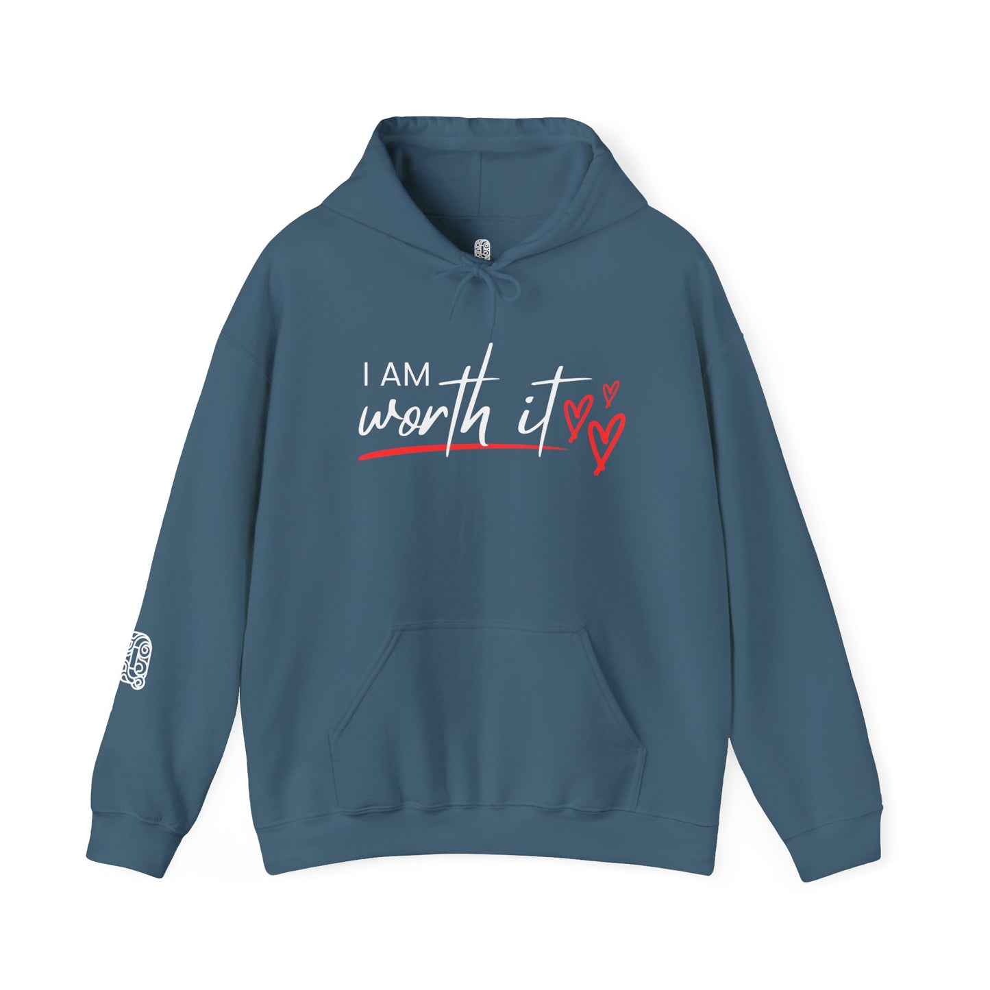 Empowerment Graphic Hoodie, Self Worth Sweatshirt, You Are Worth It Pullover, Inspirational Unisex Hoodie, Motivational Graphic Jumper - Quirkside Creations