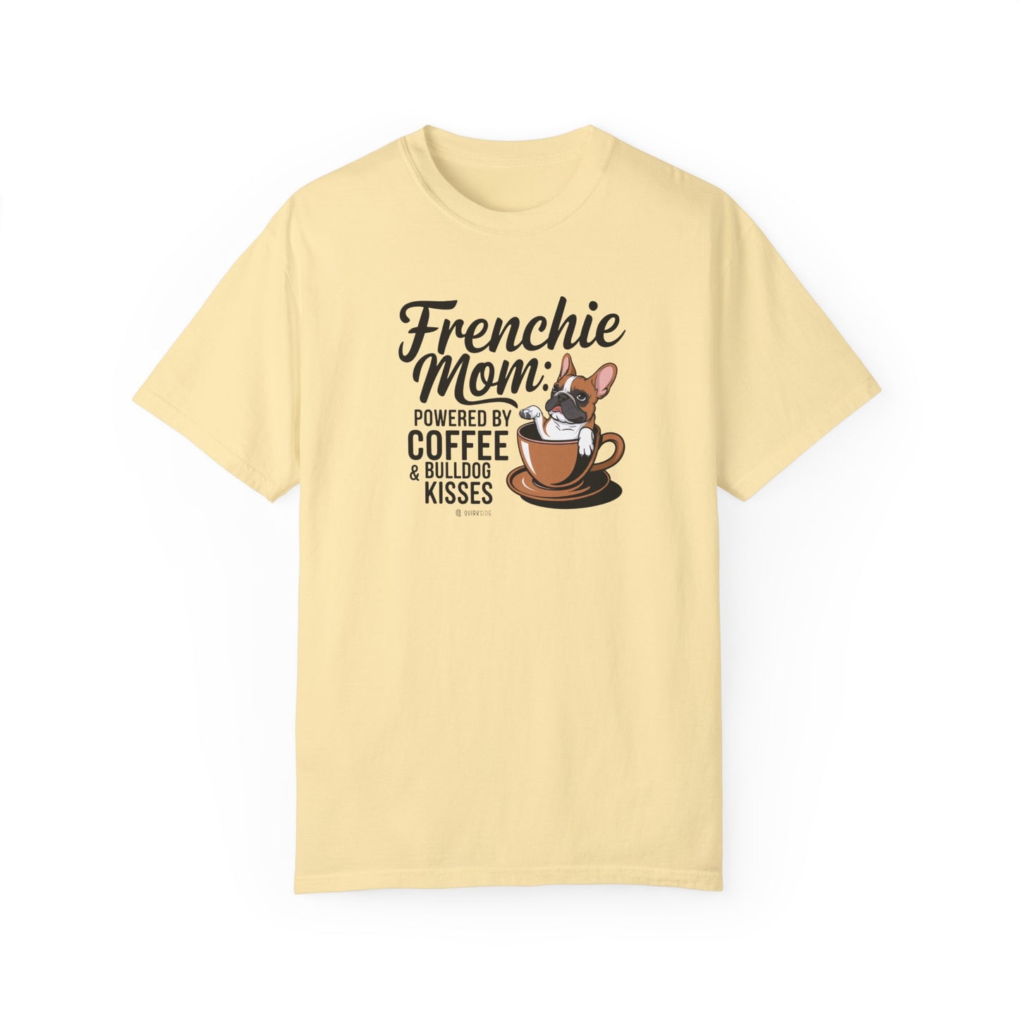 French Bulldog Lover Unisex Garment-Dyed T-shirt, Dog Parent Tee, Cute Bulldog Shirt, Pet Lover Top, Animal Graphic Tee