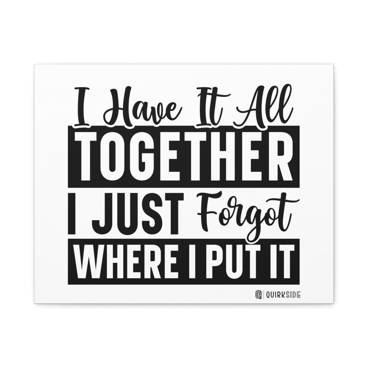 Humorous Wall Art Canvas, Fun Home Decor, Gift for Friends, Quirky Art Print, Motivational Canvas
