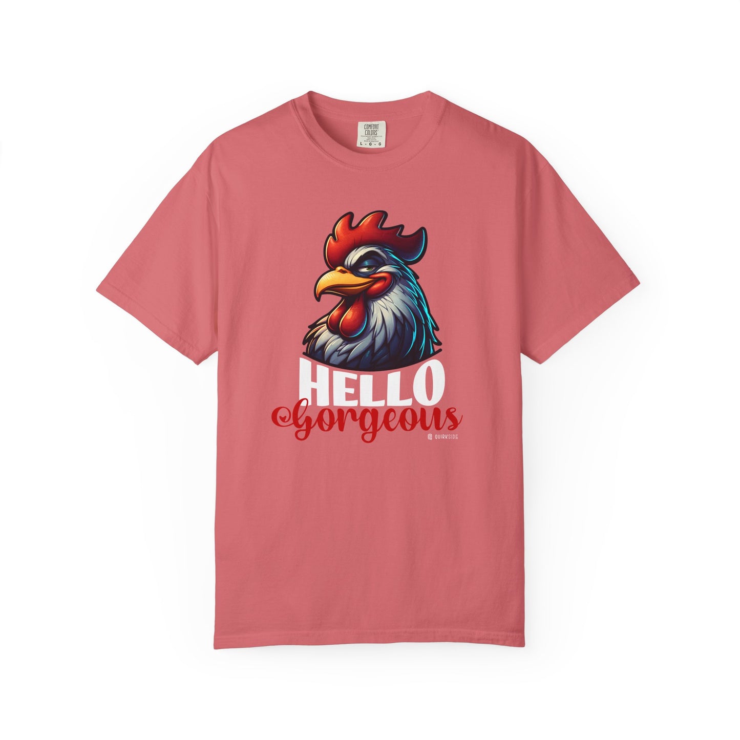 Cheerful Bold Greeting Unisex Garment-Dyed T-shirt, Confidence Boosting Tee, Playful Shirt, Fun Graphic Top, Happy Apparel for All