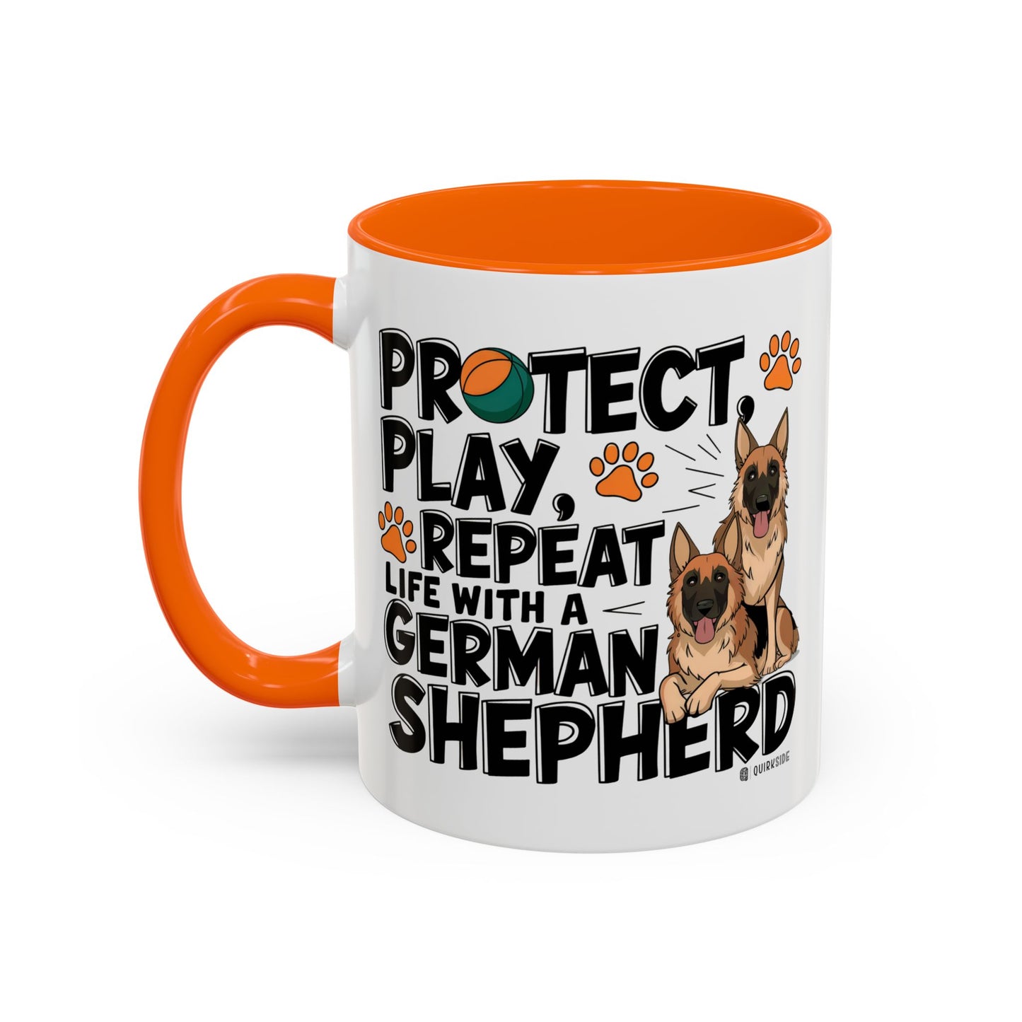 German Shepherd Lover's Accent Coffee Mug - Perfect Gift for Dog Owners, Pet Lovers, Birthdays, Holidays, Home Decor