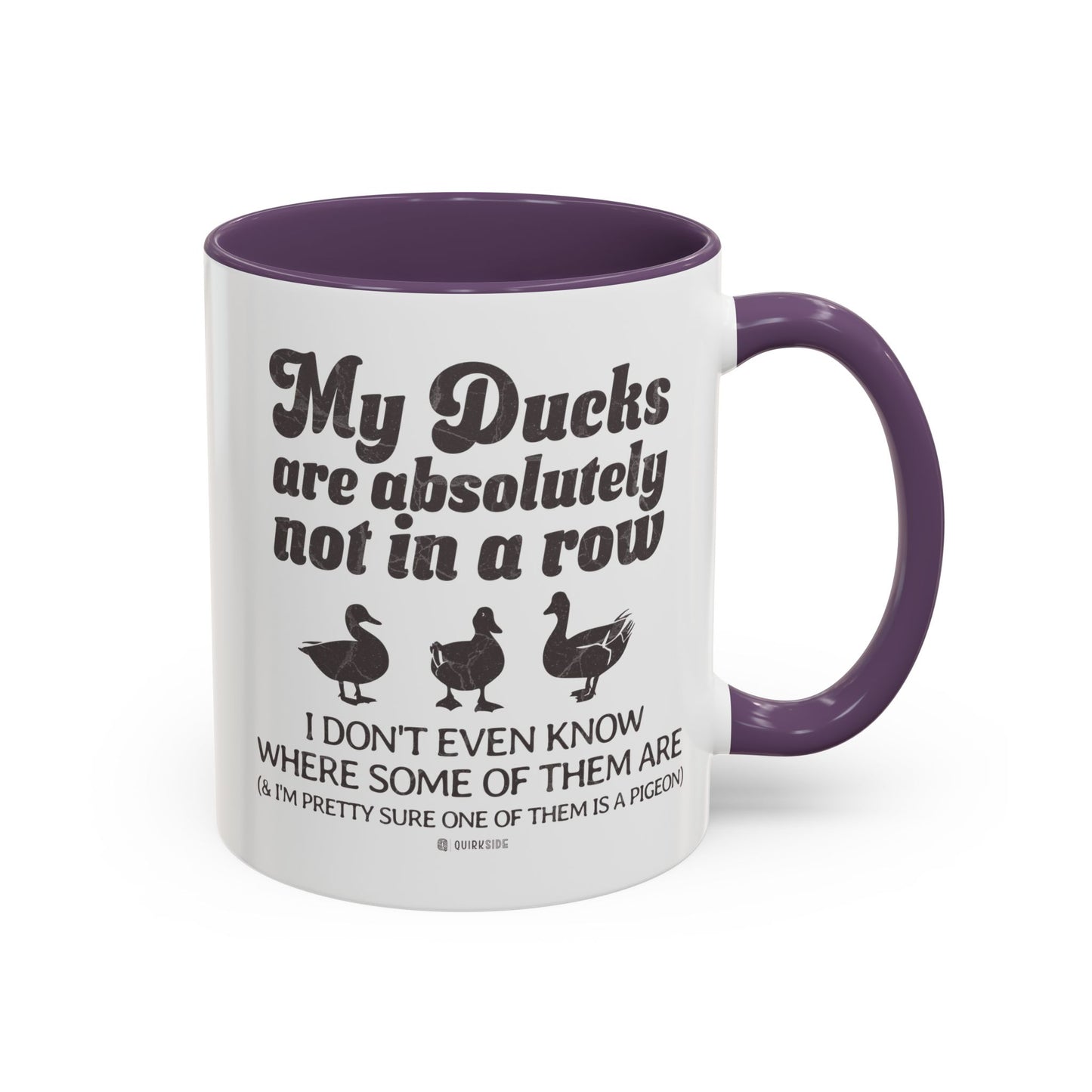 Humorous Accent Coffee Mug, Gift for Duck Lovers, Quirky Coffee Cup for Home or Office, Fun Mug for Birthdays, Funny Office Gift