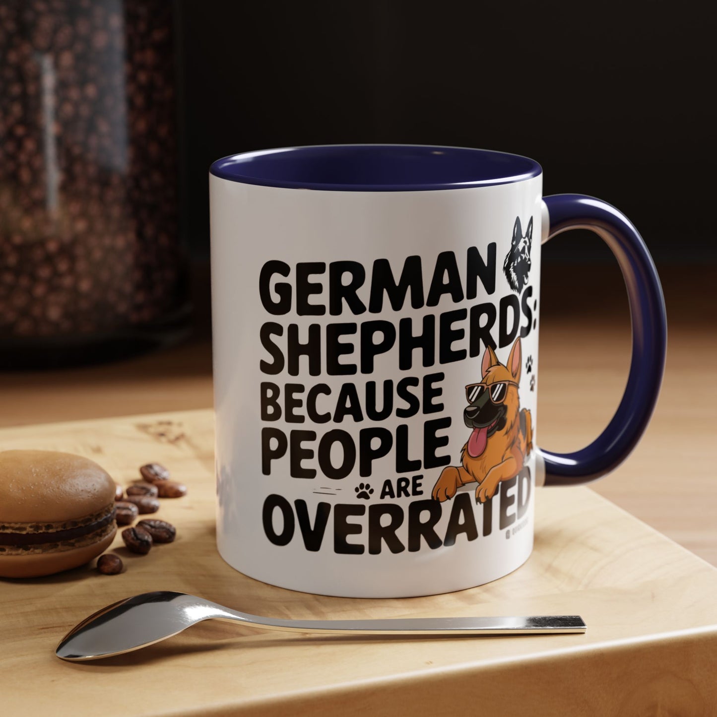 German Shepherds Coffee Mug - Funny Dog Lover Gift, Pet Parent Humor, Animal Lover Decor, Unique Holiday Present, Dog Breed Lovers