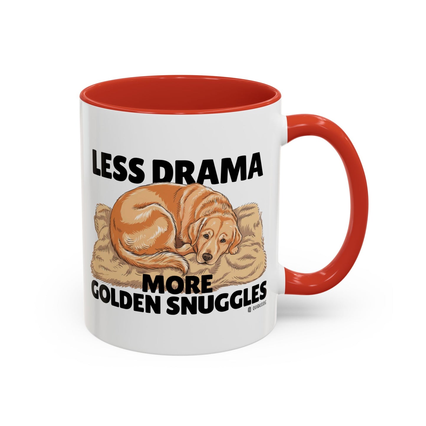 Golden Snuggles Coffee Mug - Less Drama More Snuggles, Dog Lover Gift, Perfect for Home, Funny Dog Mug, Pet Owner Treat