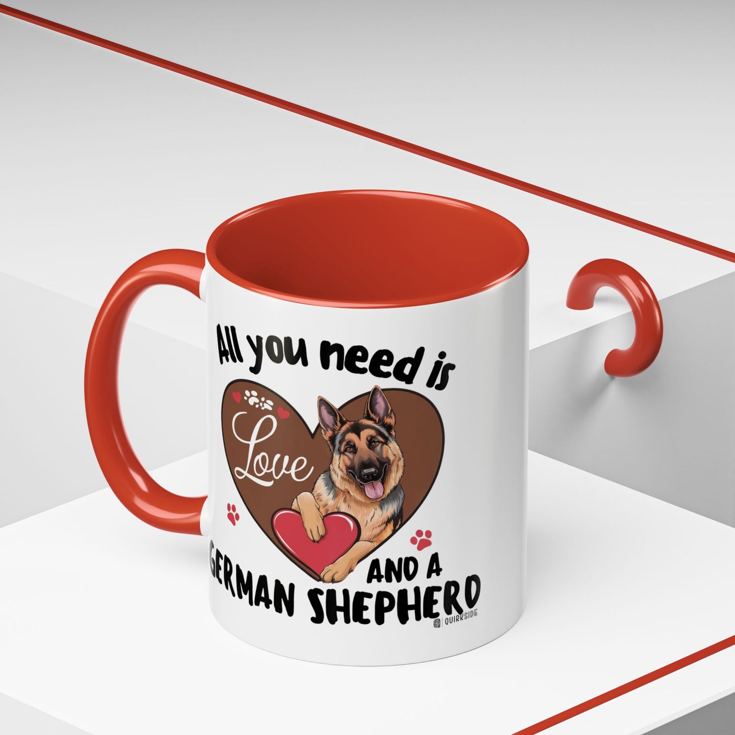 German Shepherd Love Mug | Dog Owner Gift | Coffee Cup | Animal Lover Gift | Pet Lover's Mug | Cute Pet Coffee Mug