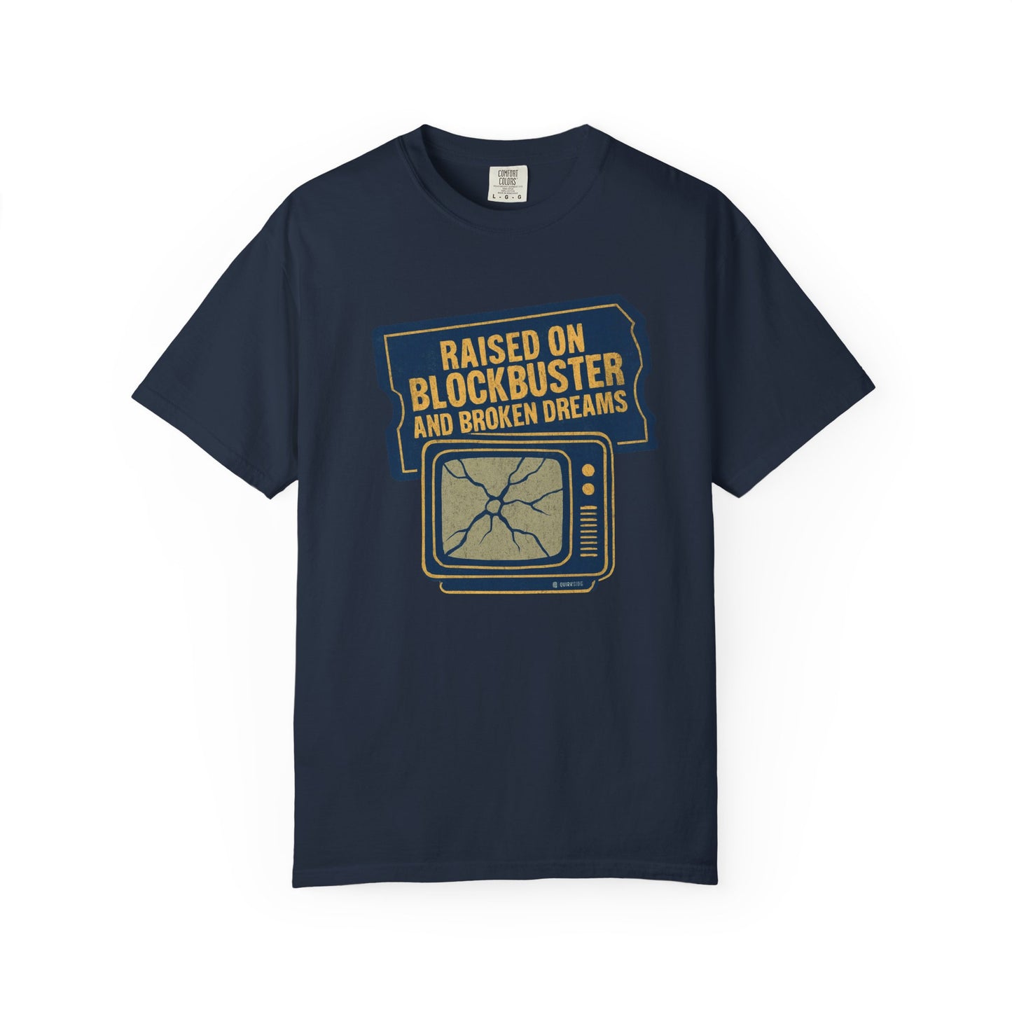 Raised on Blockbuster T-Shirt, Funny Unisex Tee, Gift for Millennials, Casual Wear, Humor Shirt, Relaxed Fit T-Shirt