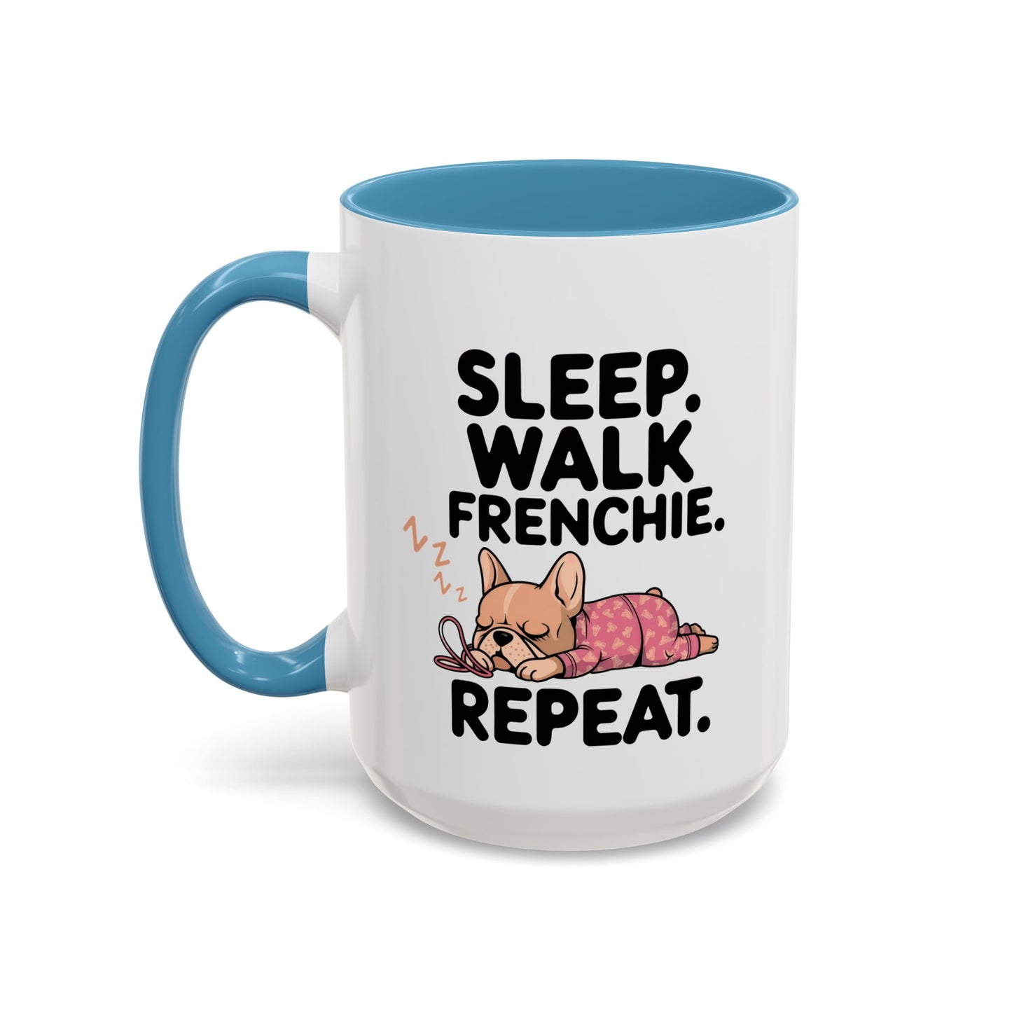 French Bulldog Coffee Mug with Cute Sleepy Design, Dog Lover Gift, Humorous Mug, Pet Owner Essentials, Frenchie Appreciation